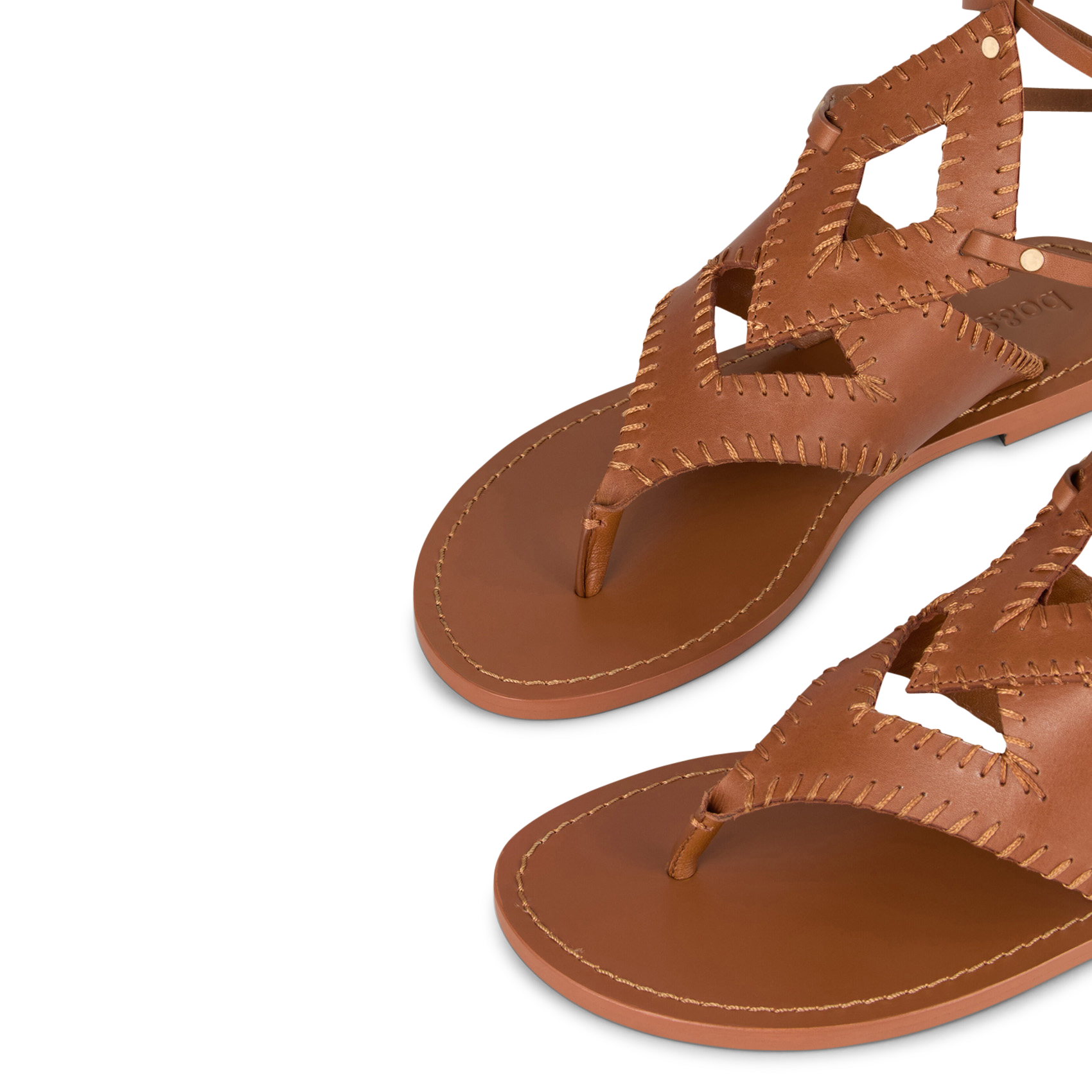 Sandales en cuir  BA&SH Marron