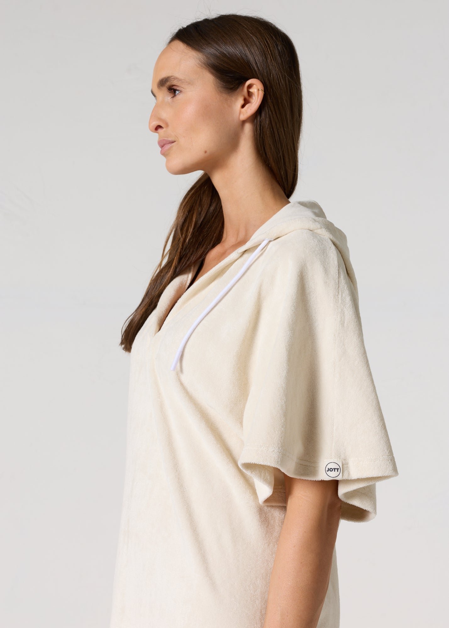 Robe éponge à capuche pearl JOTT Blanc