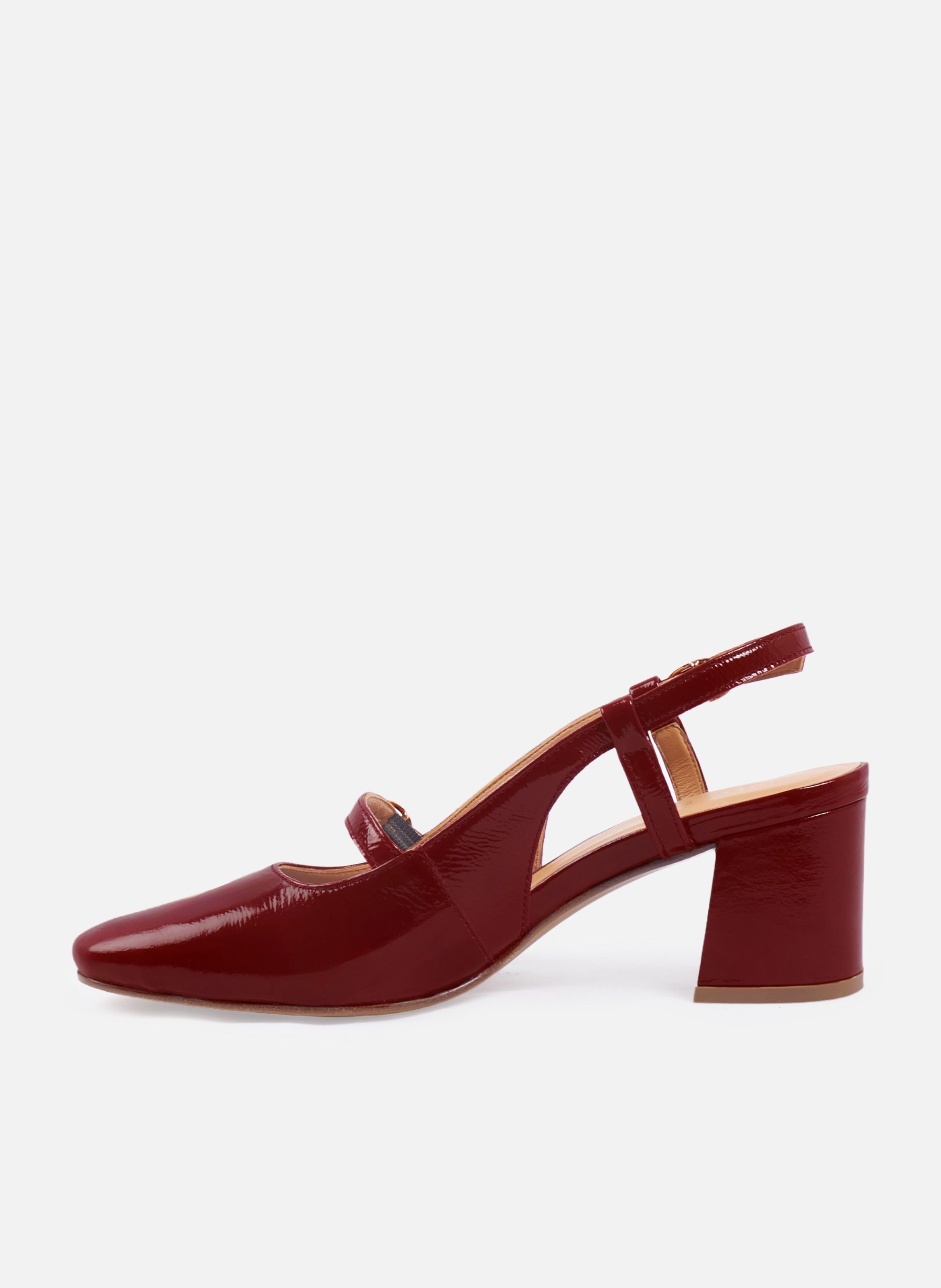 Patent leather slingbacks JULES & JENN Red