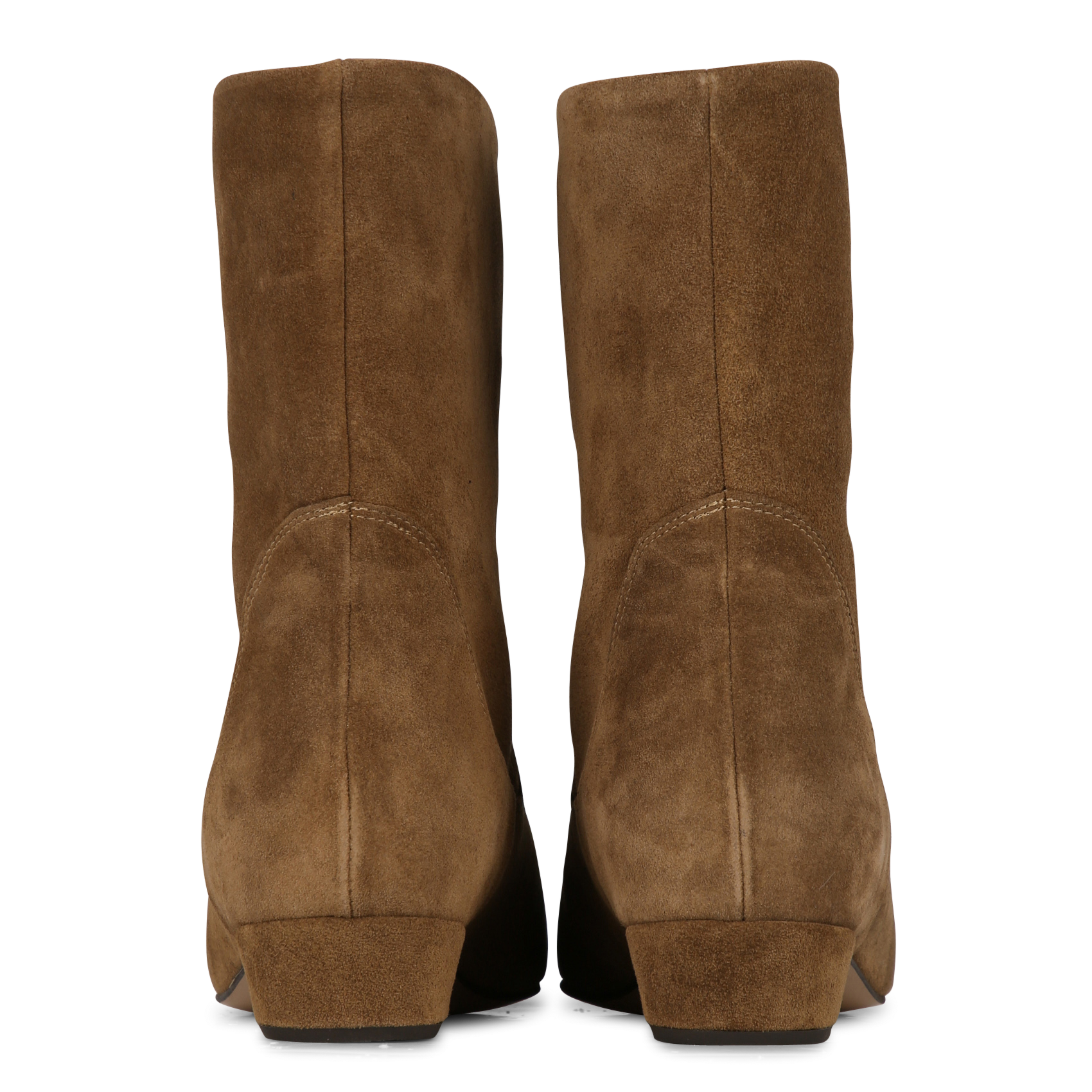 Suede leather ankle boots ANONYMOUS COPENHAGEN Brown