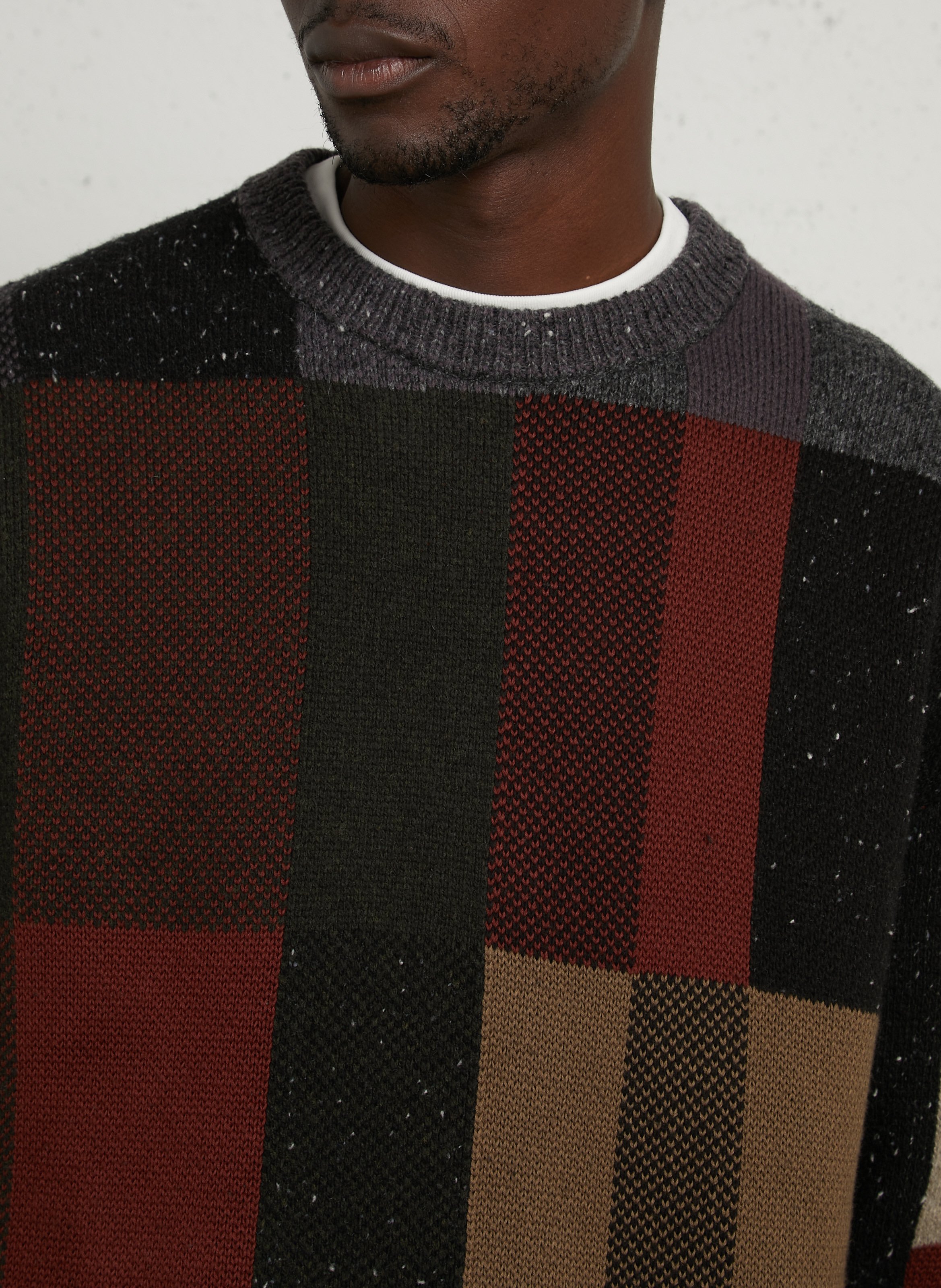 Round-neck wool-blend sweater PAUL SMITH Black
