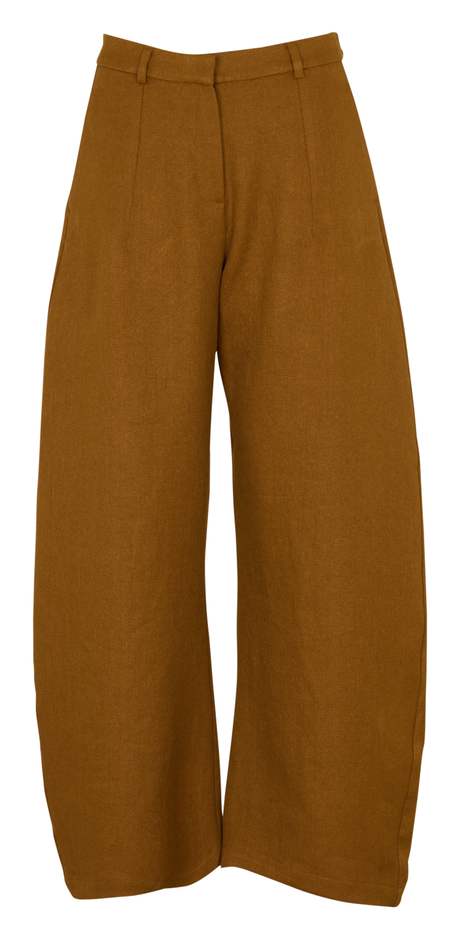 Pantalon large en lin mélangé COTELAC Jaune