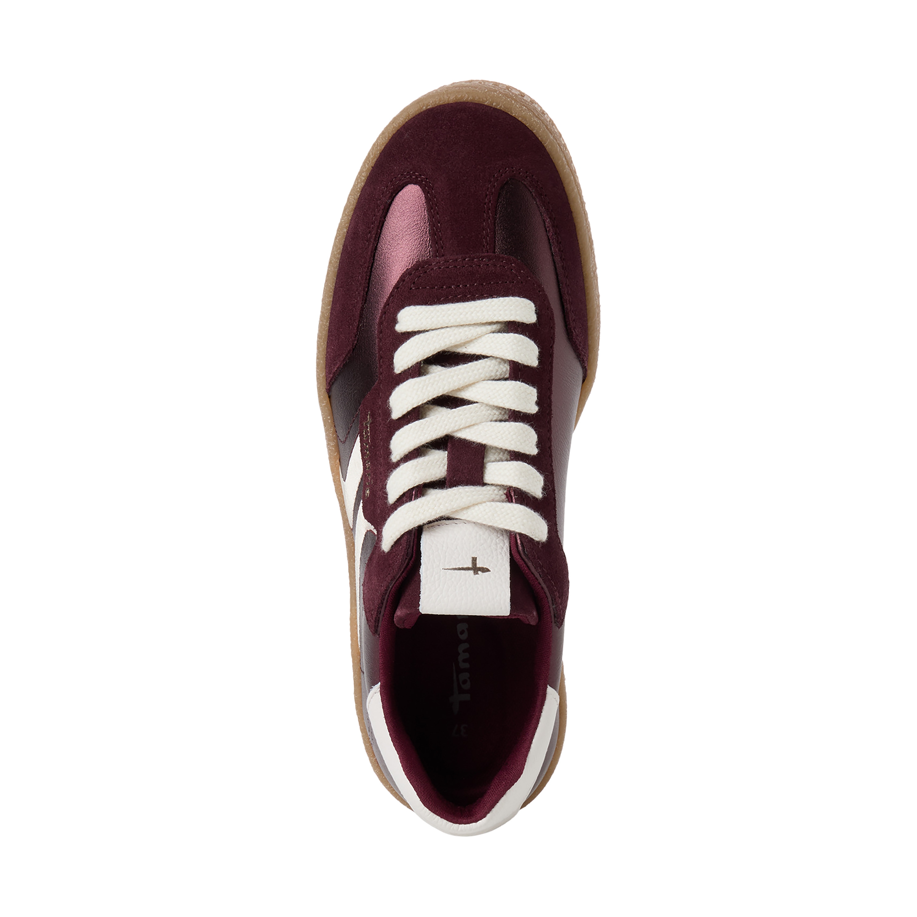 Leather trainers TAMARIS Red