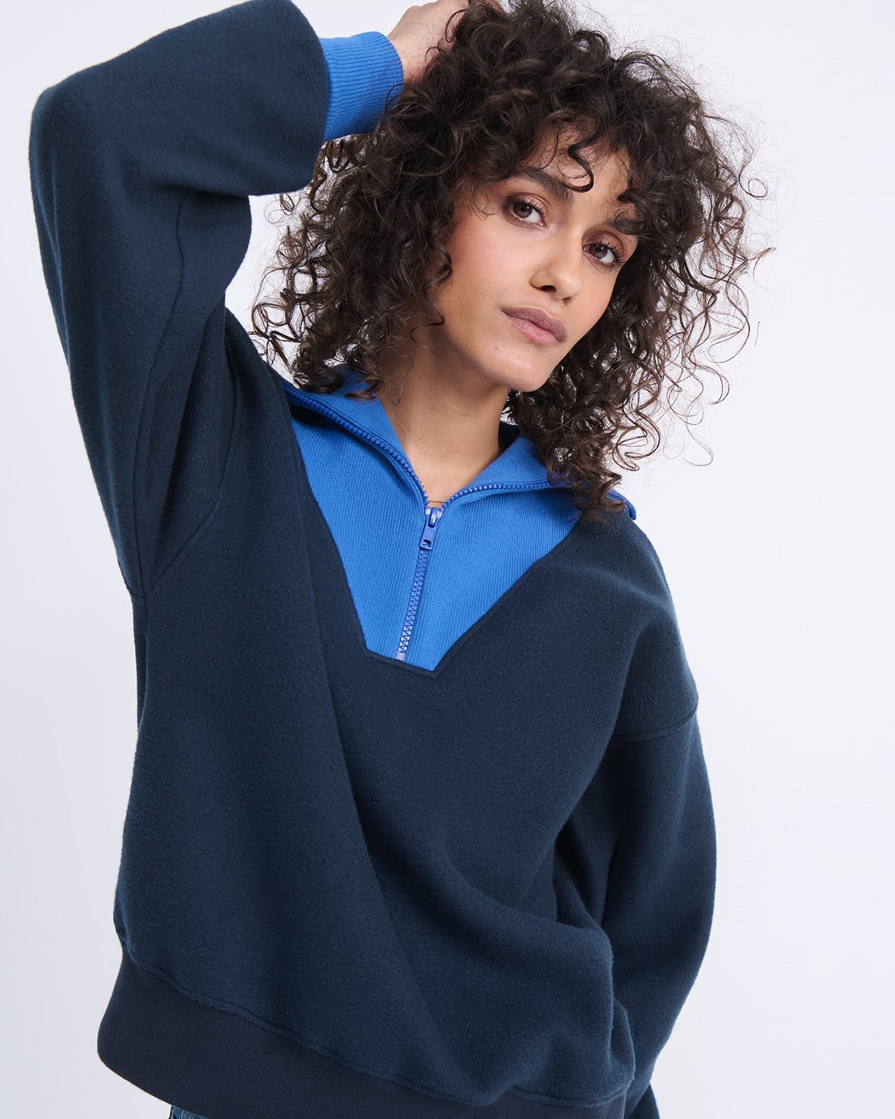 Recycled fleece sweatshirt EMOI EMOI Blue