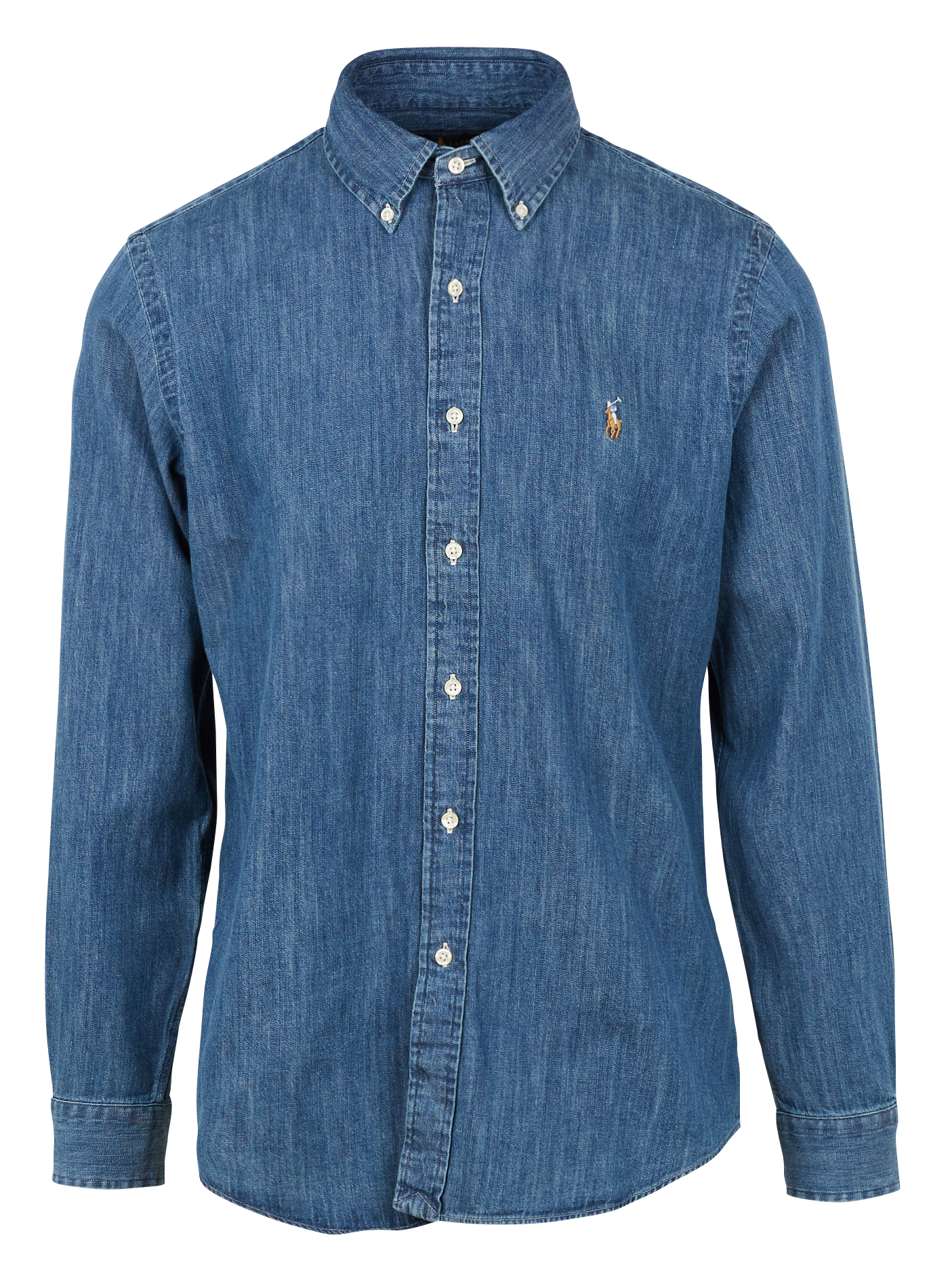 Jeanshemd mit Button-down-Kragen, Regular Fit POLO RALPH LAUREN Blau