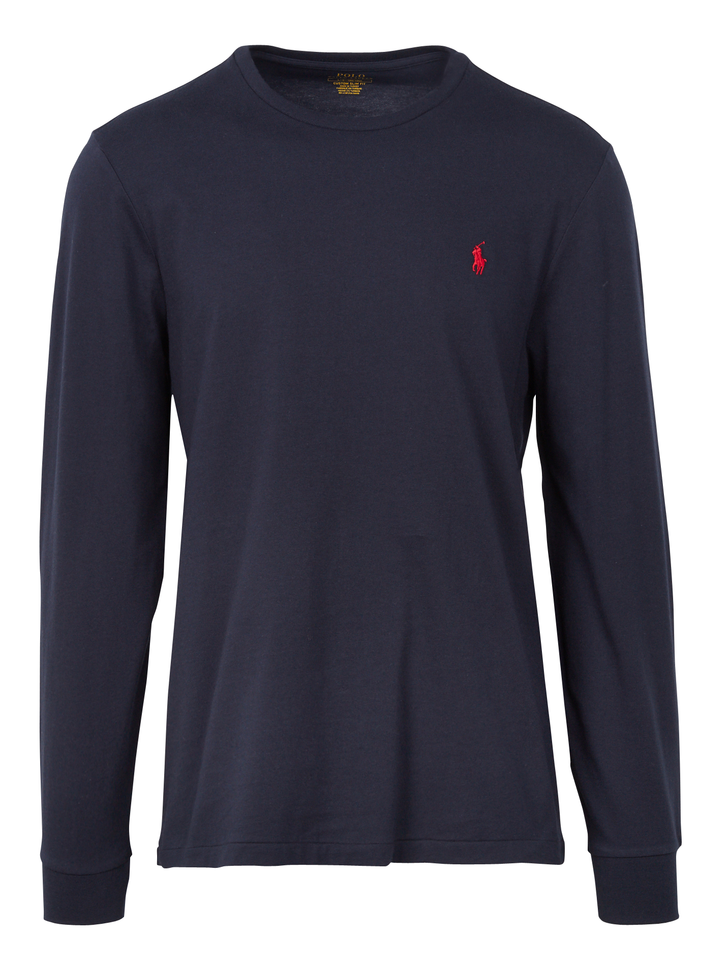 Tee-shirt col rond slim-fit en coton POLO RALPH LAUREN Bleu