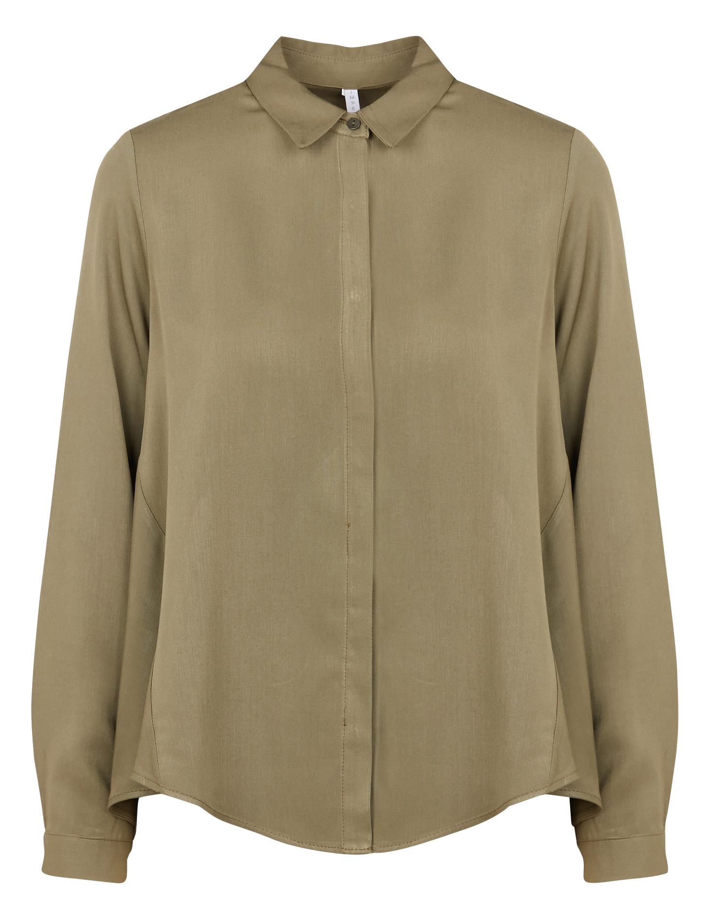 Blouse met klassieke kraag IMPERIAL Kaki