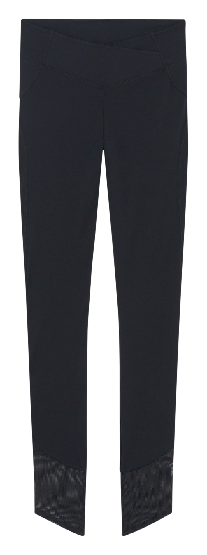 Legging met hoge taille en ribtextuur onderaan de pijpen REPETTO Zwart