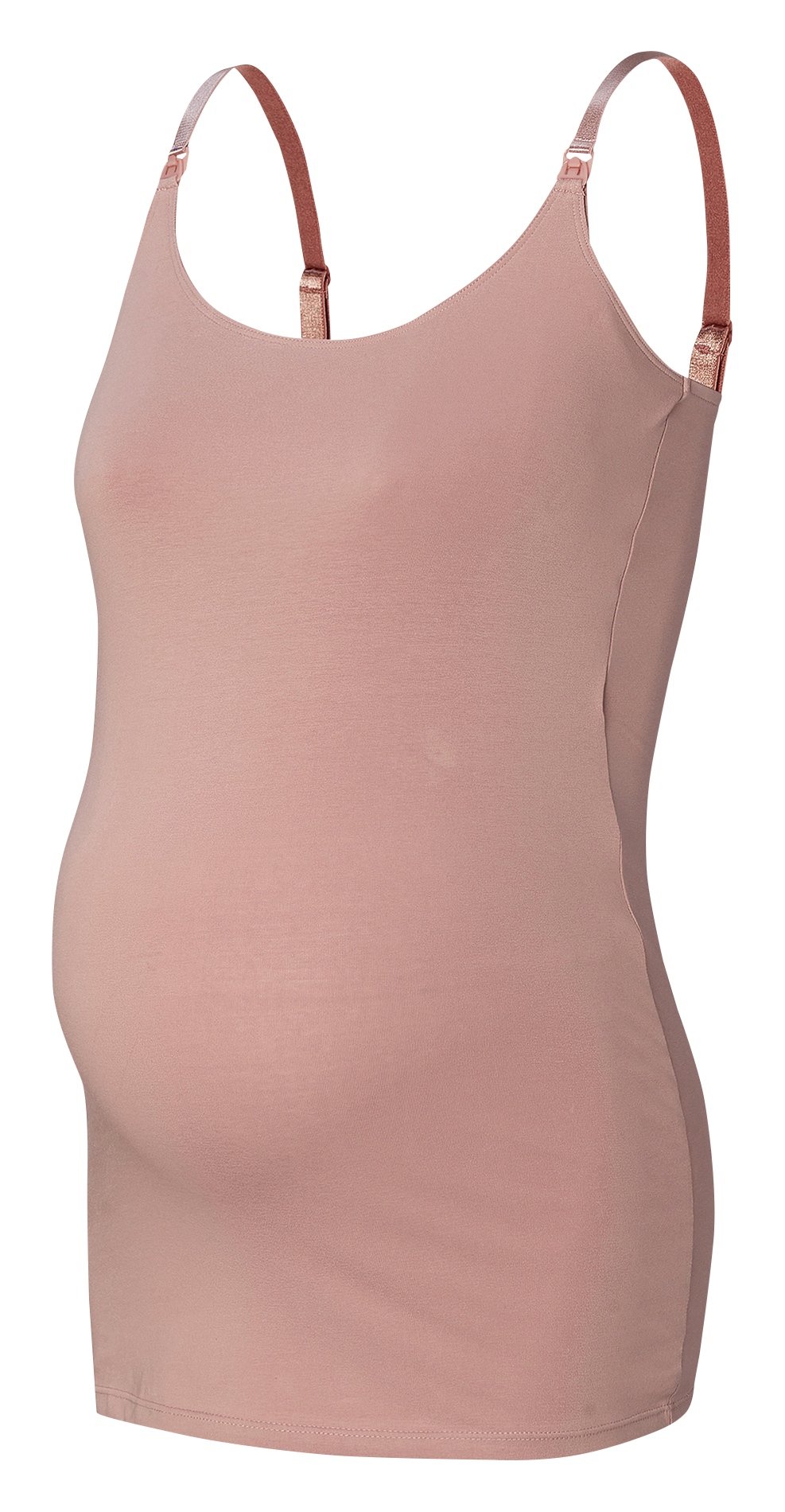 Stretch organic cotton nursing tank top NOPPIES Beige