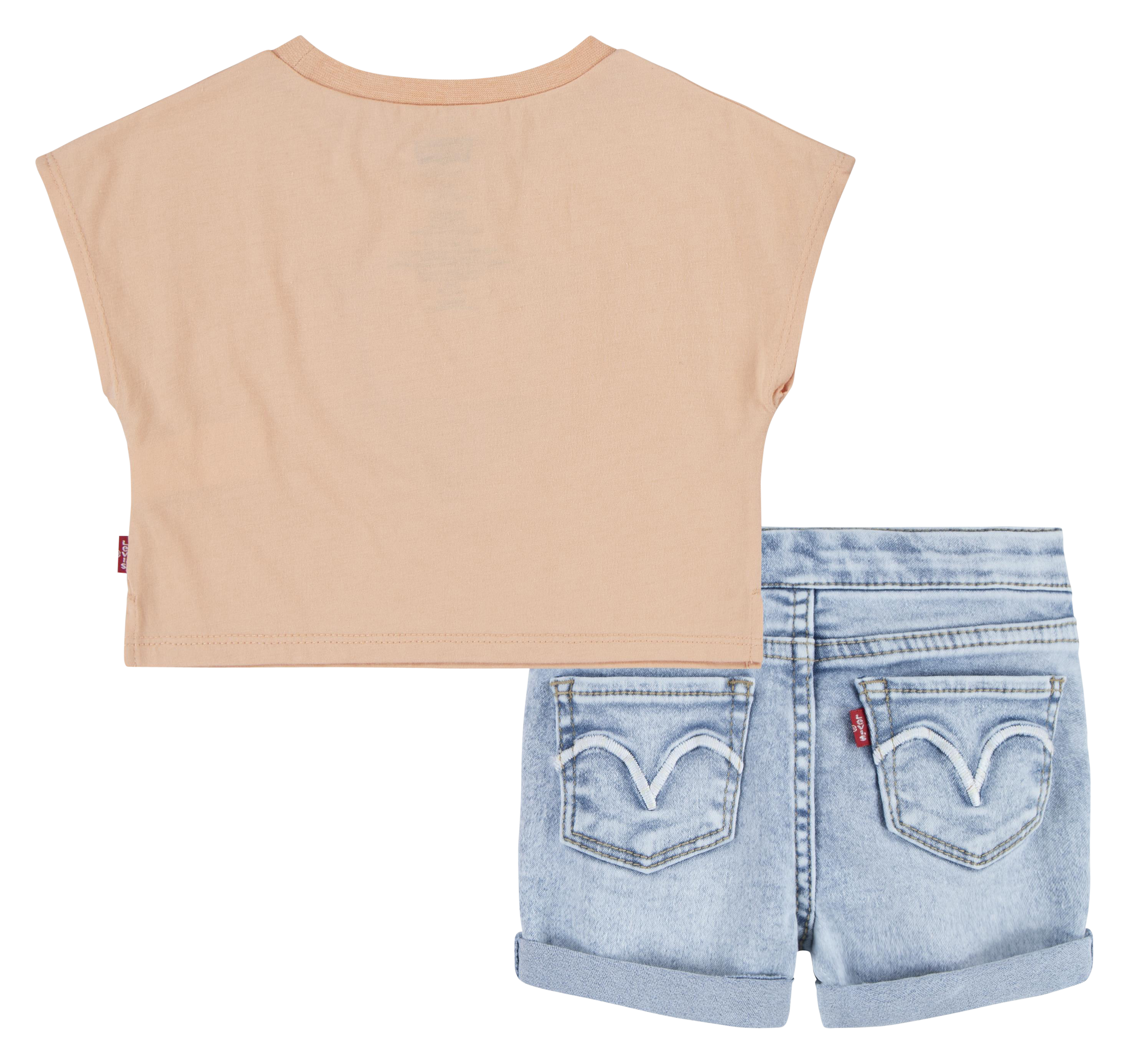 Ensemble short et tee-shirt en coton mélangé LEVI'S KIDS Multicolore