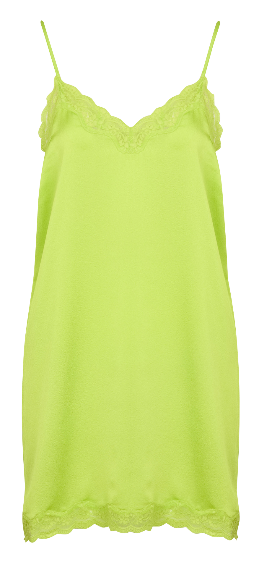 Kurzes Loungewear-Kleid mit Spitze Grun