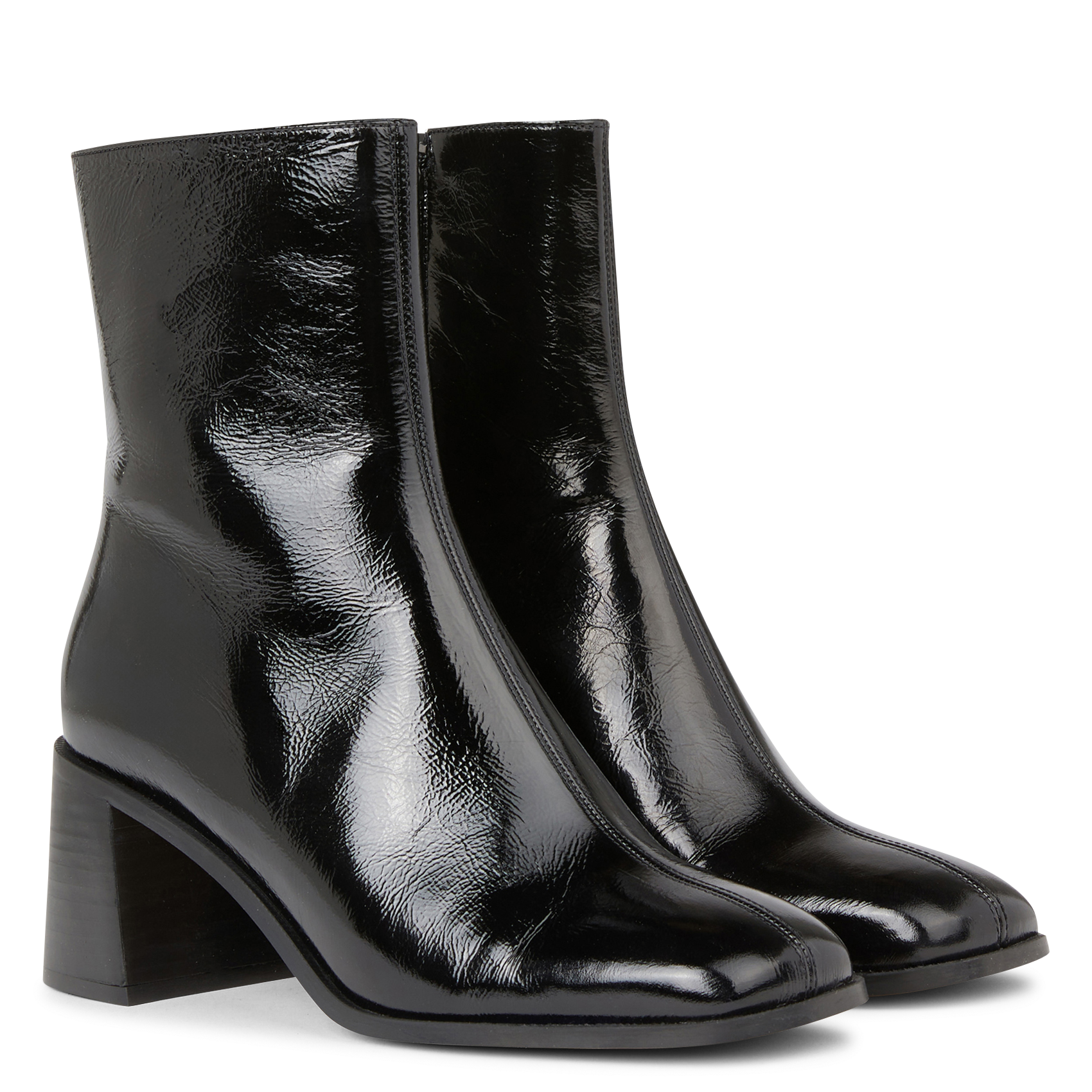 Alphonse - Halbstiefel aus Lackleder MELLOW YELLOW Schwarz