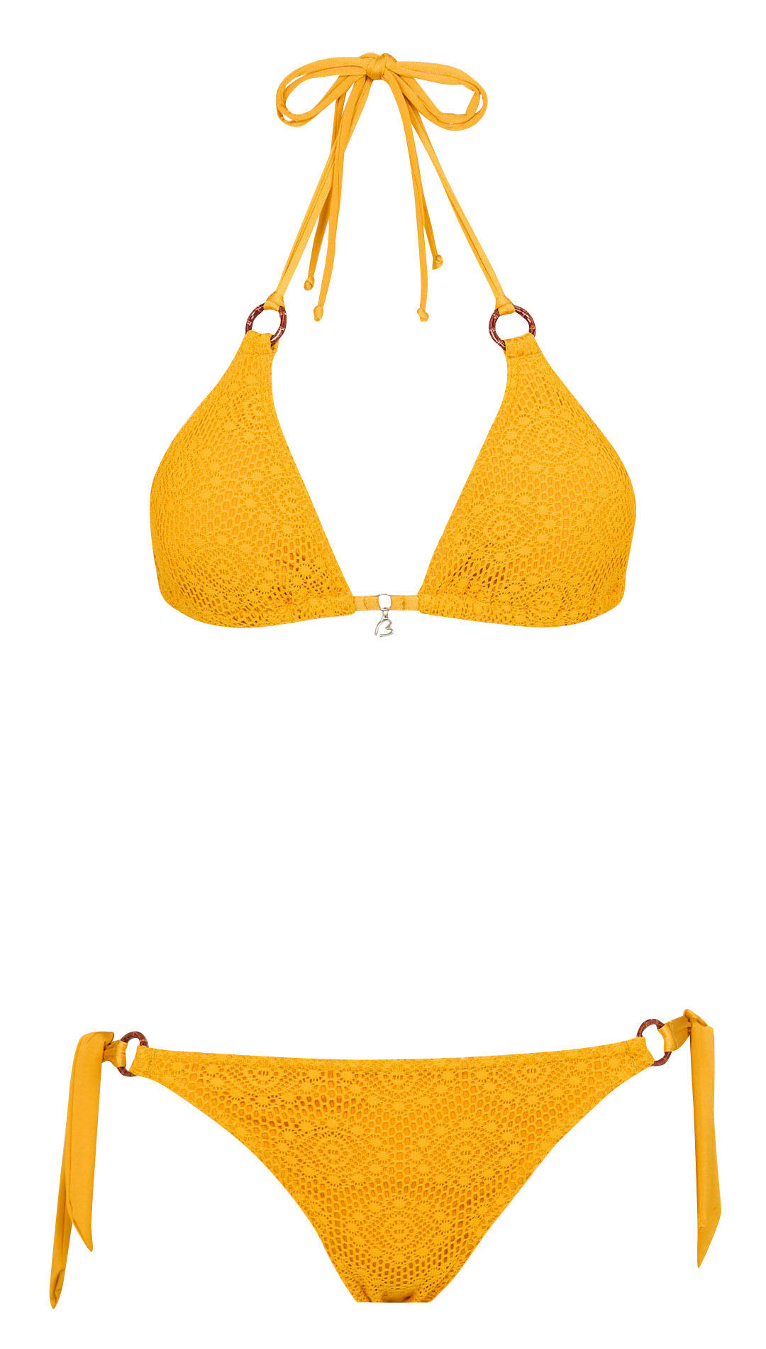 Maillot de bain 2 pièces en crochet BANANA MOON Jaune