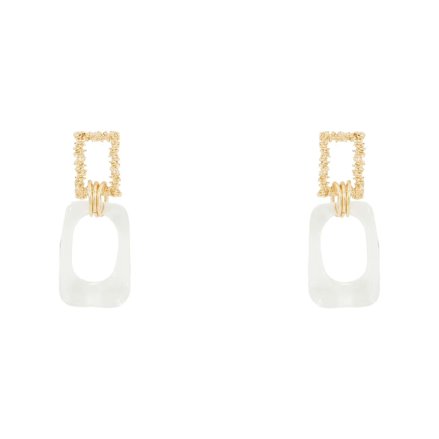 Boucles d'oreilles pendantes AU PRINTEMPS PARIS Doré