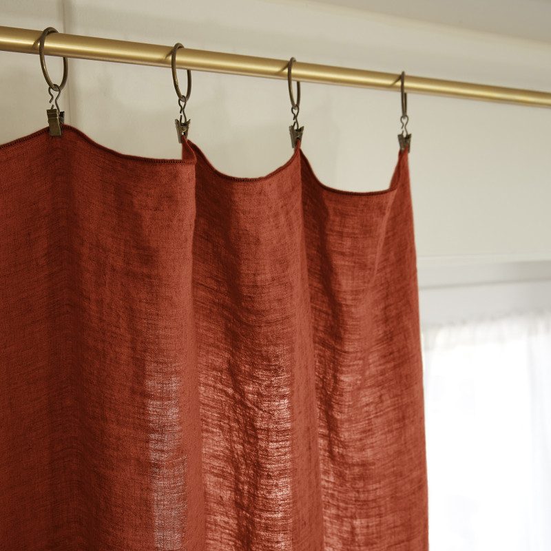 Blackout and Thermal Curtains L'EFFET PAPILLON Orange