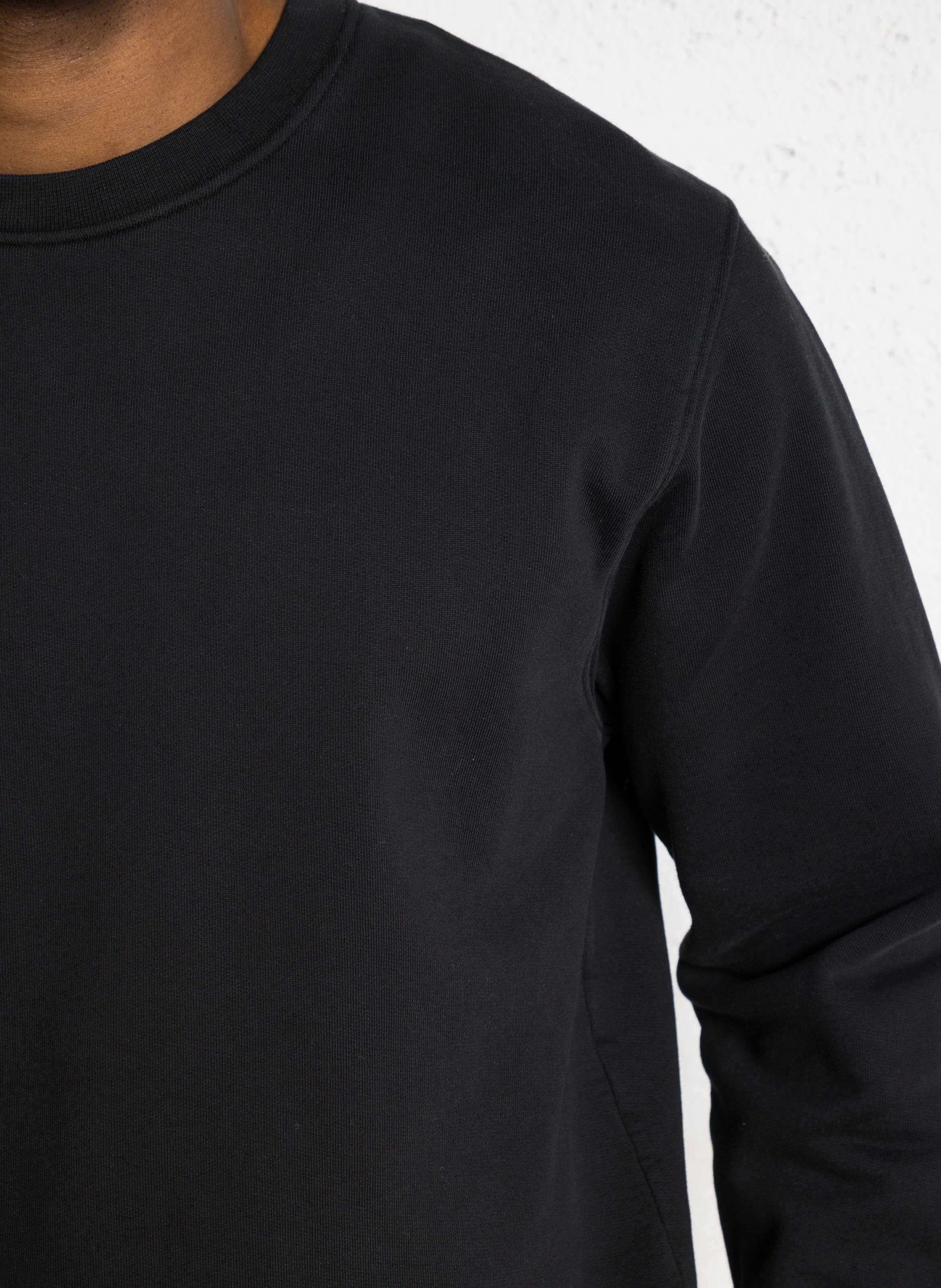 Rundhals-Sweatshirt aus Bio-Baumwolle, Regular Fit COLORFUL STANDARD Schwarz