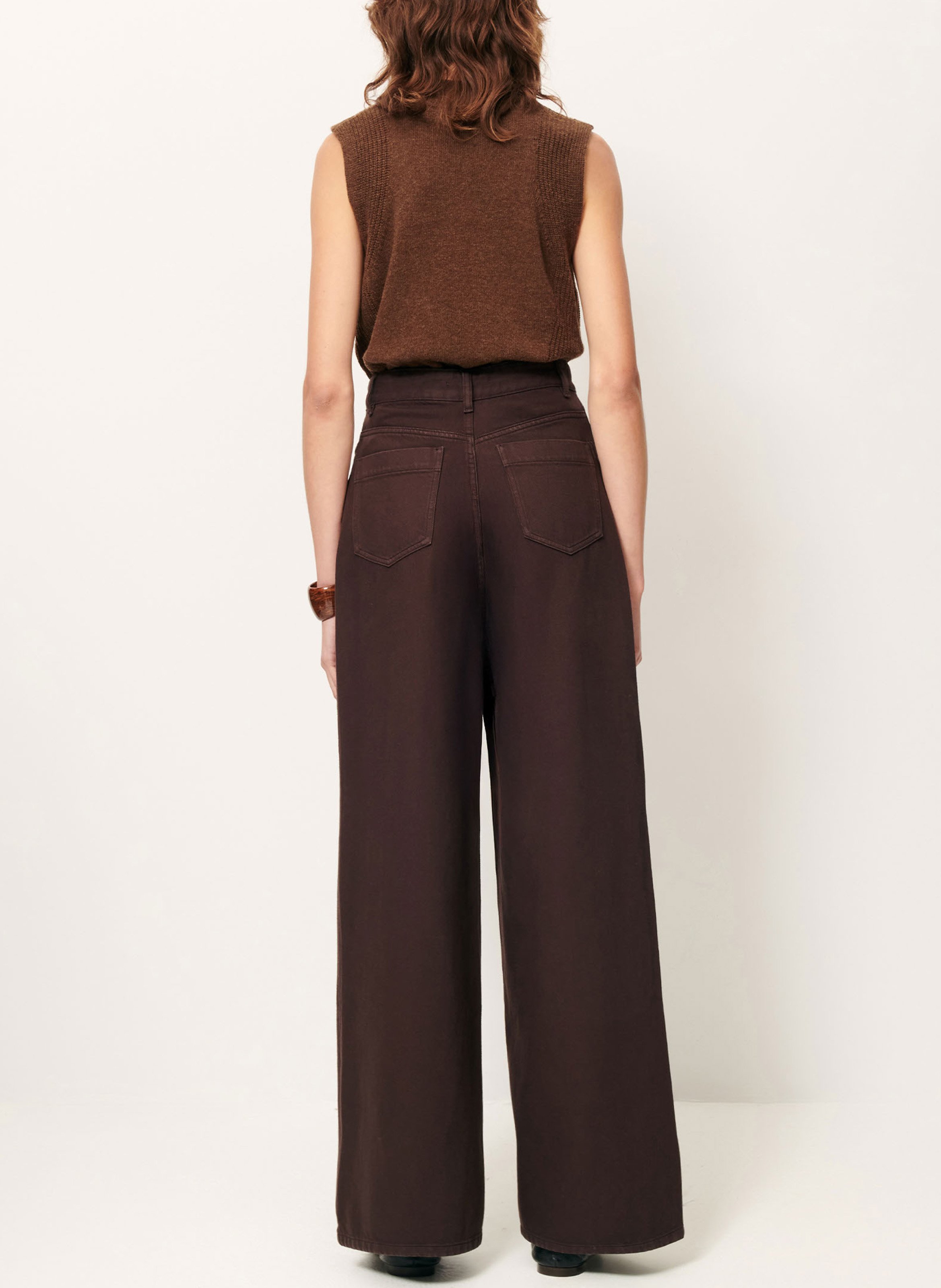 Pull col rond en laine SESSUN Gris