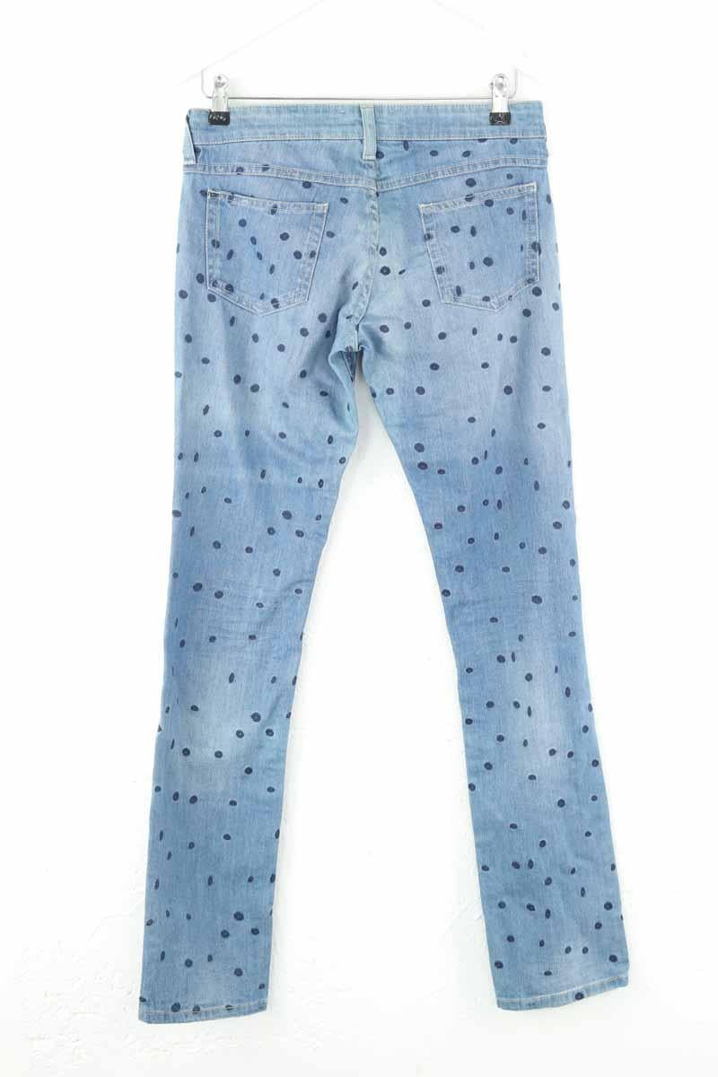 Cotton straight jeans ISABEL MARANT ÉTOILE - SECONDE MAIN Blue