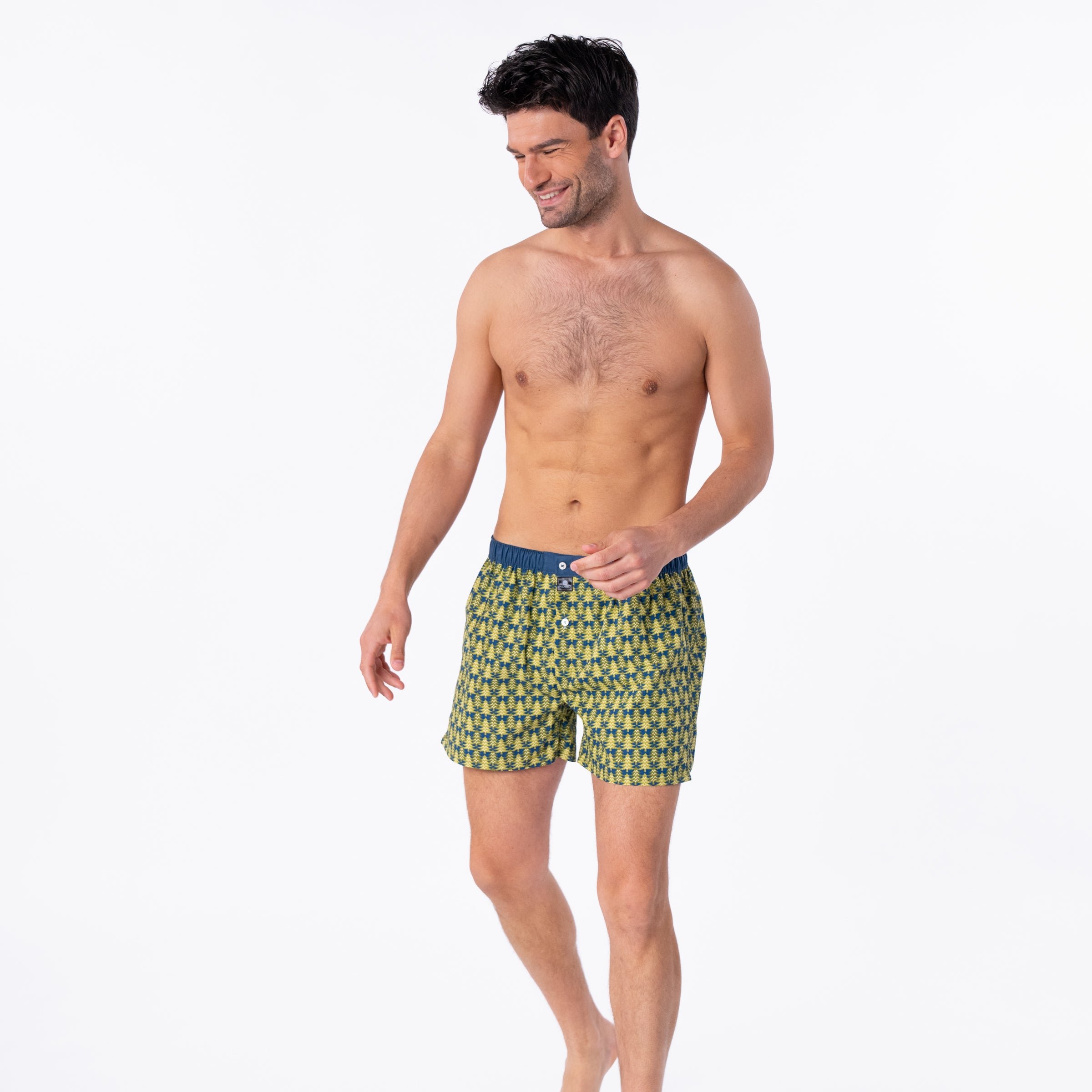 Organic cotton boxer shorts BILLYBELT Green