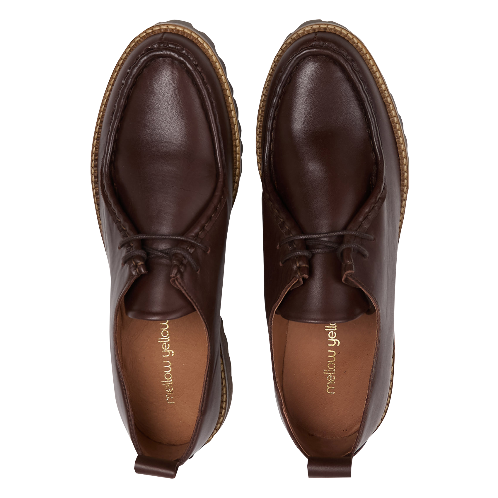 Derbies en cuir MELLOW YELLOW Marron