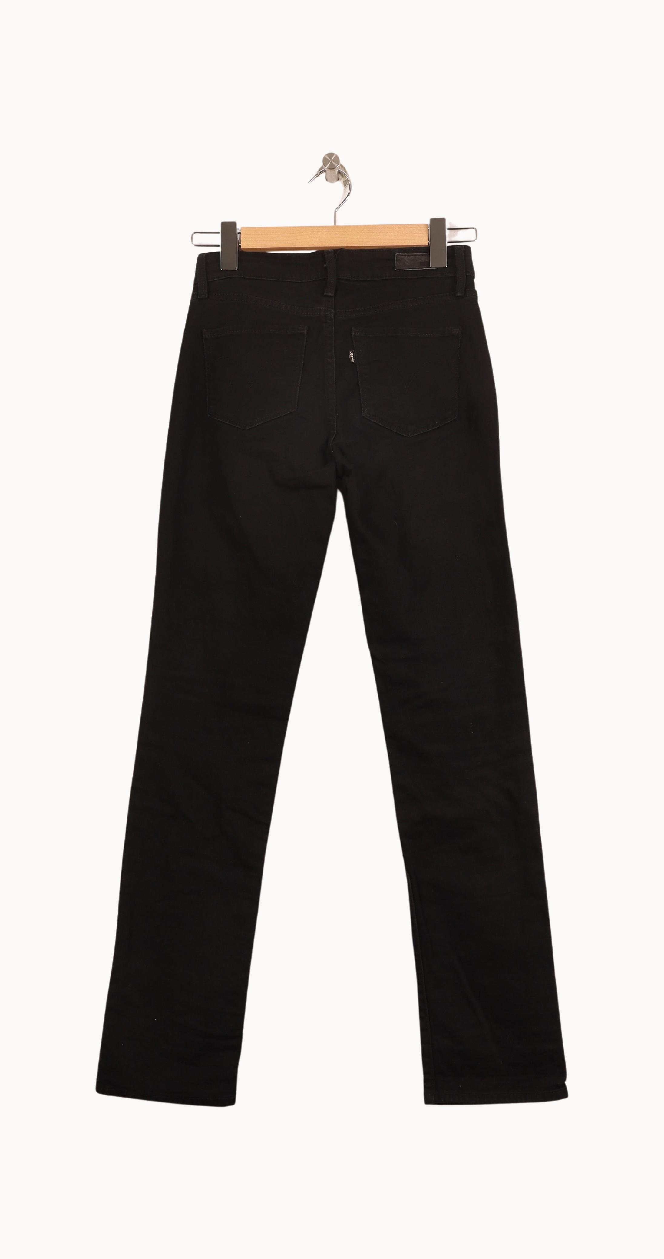 Cropped slim jeans with studs LEVI'S - Seconde main Black