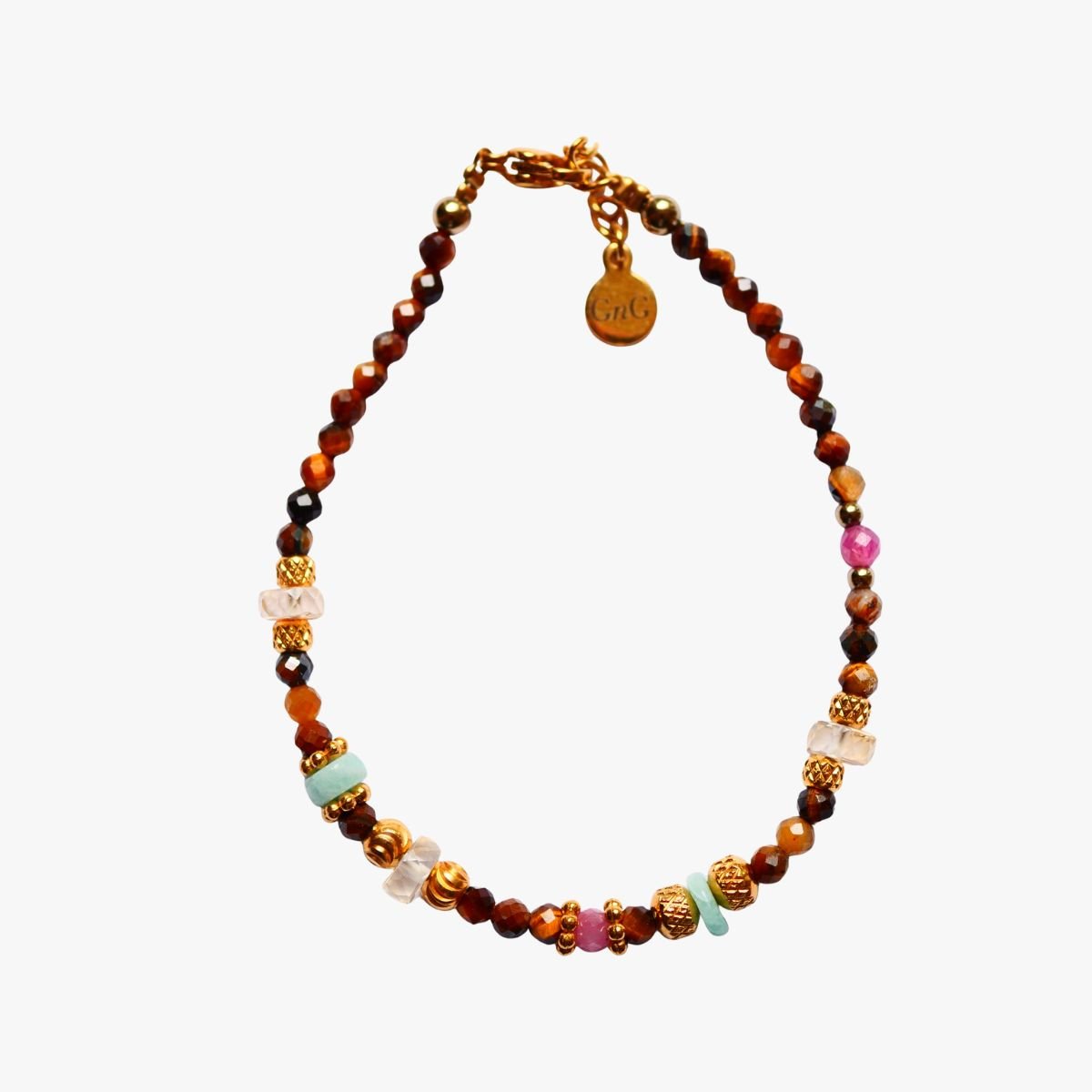 Tiger eye bracelet GINANDGER Brown