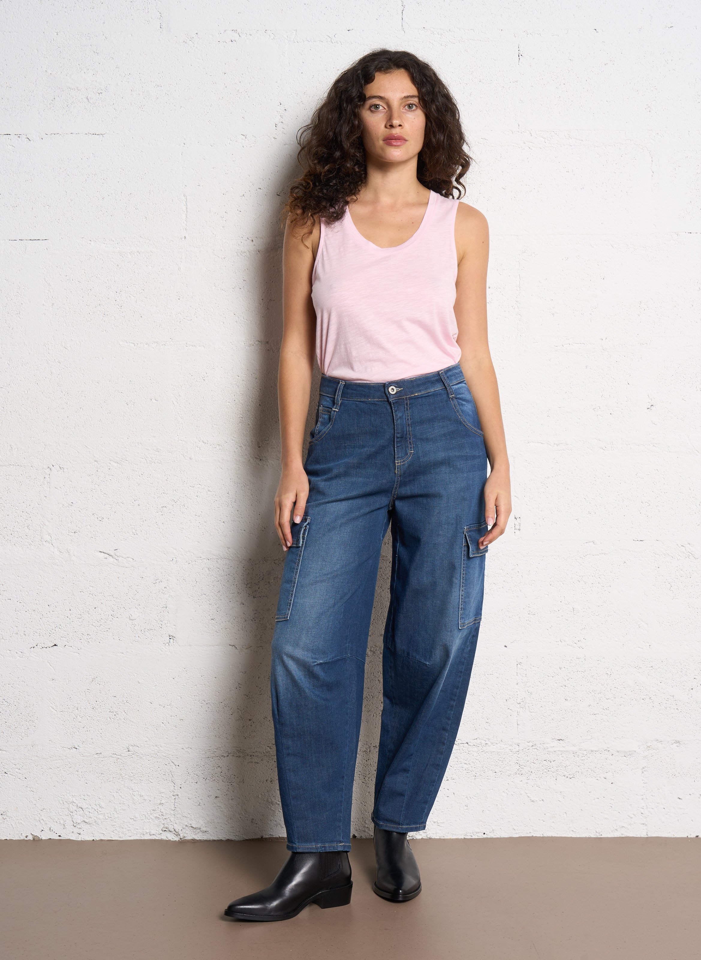 Bottines à élastiques esprit santiag en cuir BOBBIES Noir