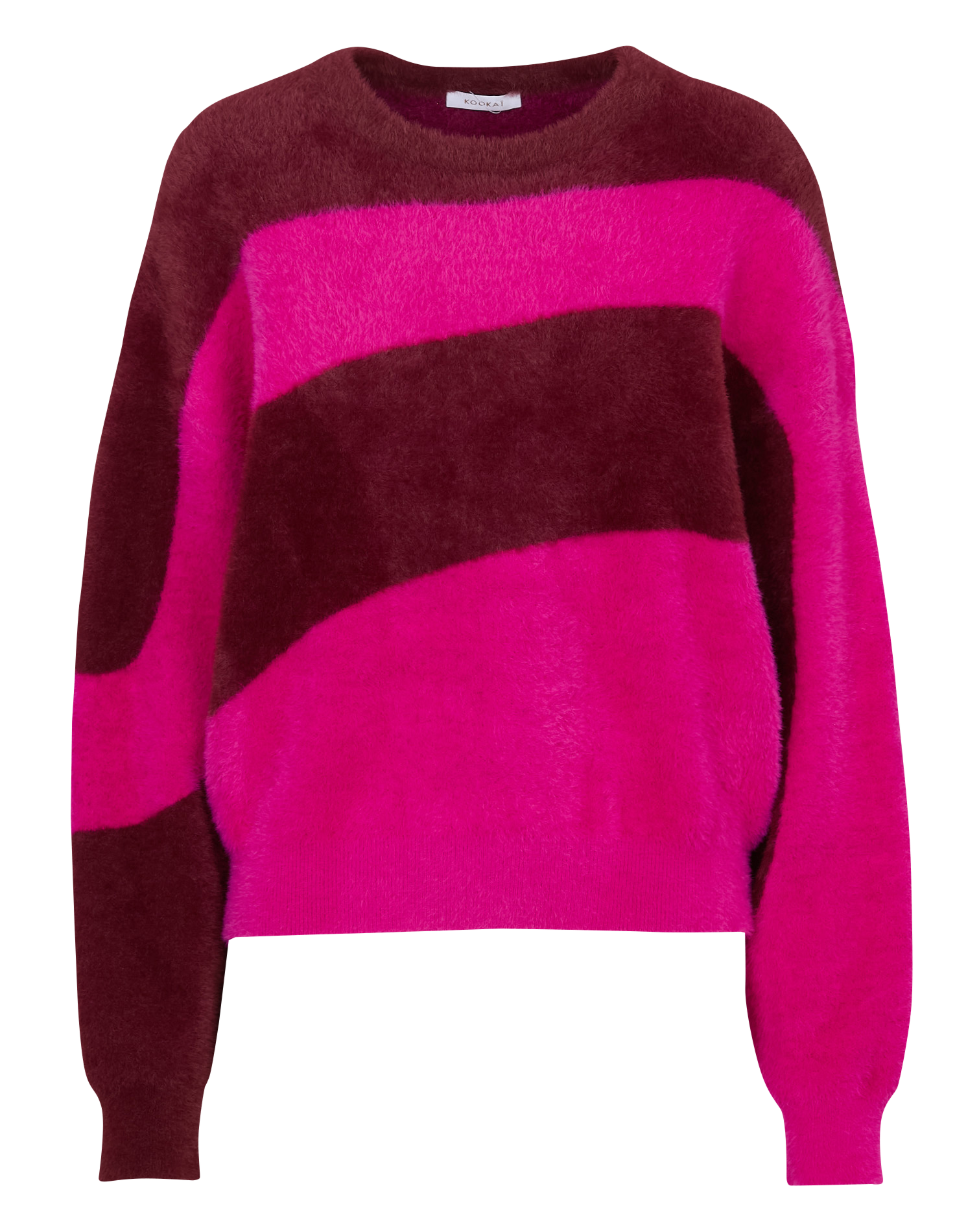 Rundhalsausschnitt-Flauschpullover KOOKAI Rosa