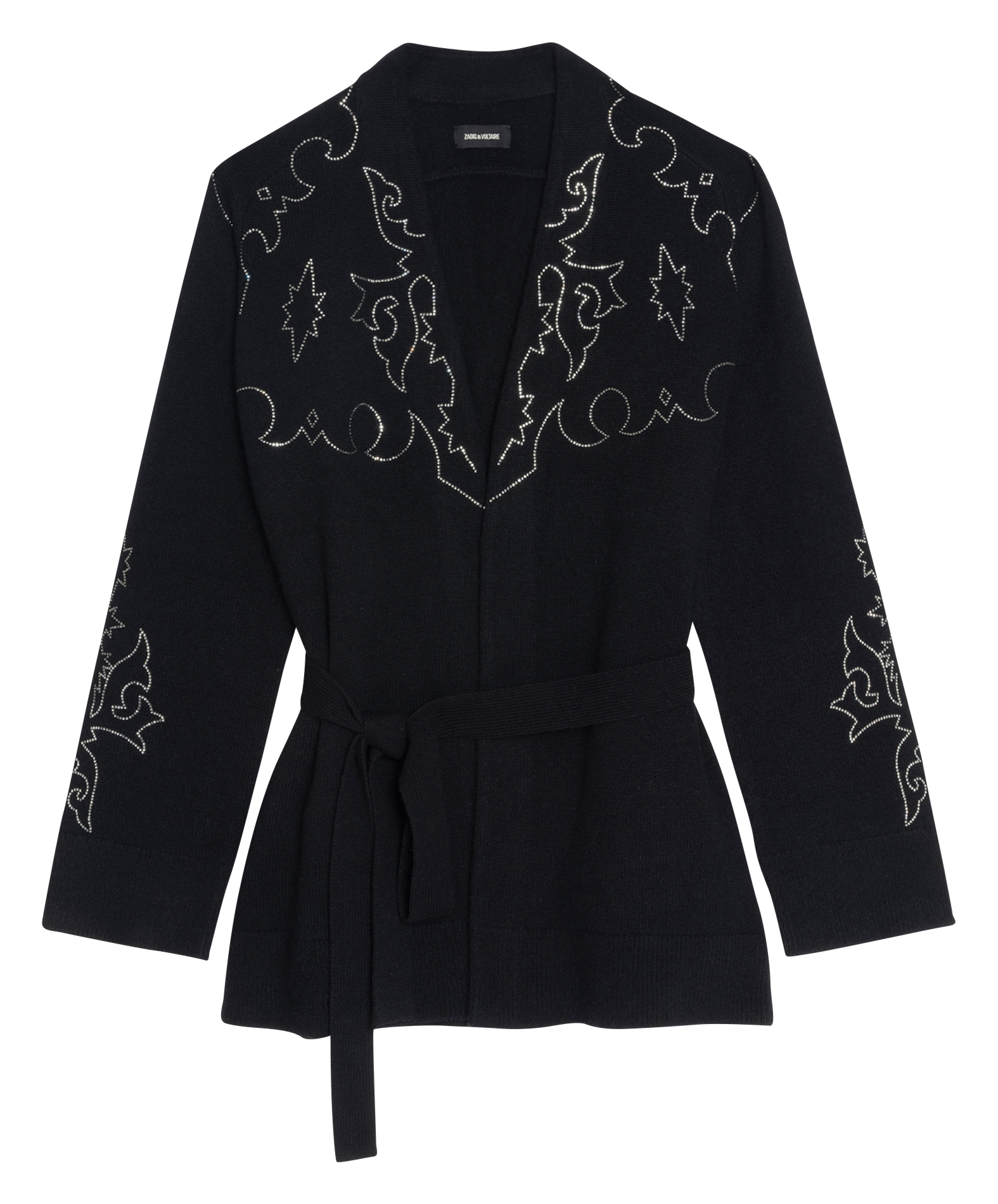 Kaschmir-Strickjacke mit V-Ausschnitt ZADIG&VOLTAIRE Schwarz