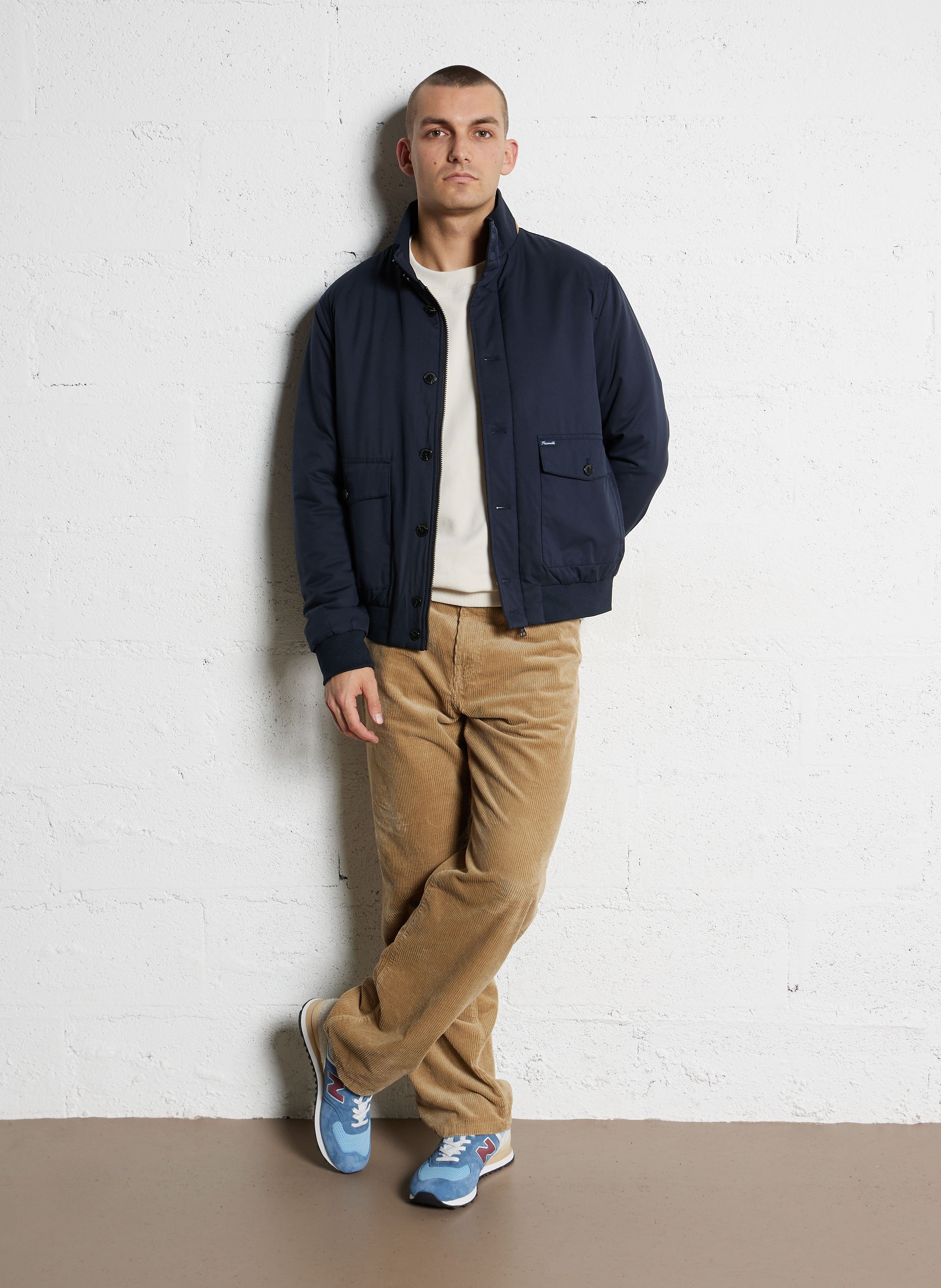 Oversized jasje met opstaande kraag FACONNABLE Blauw