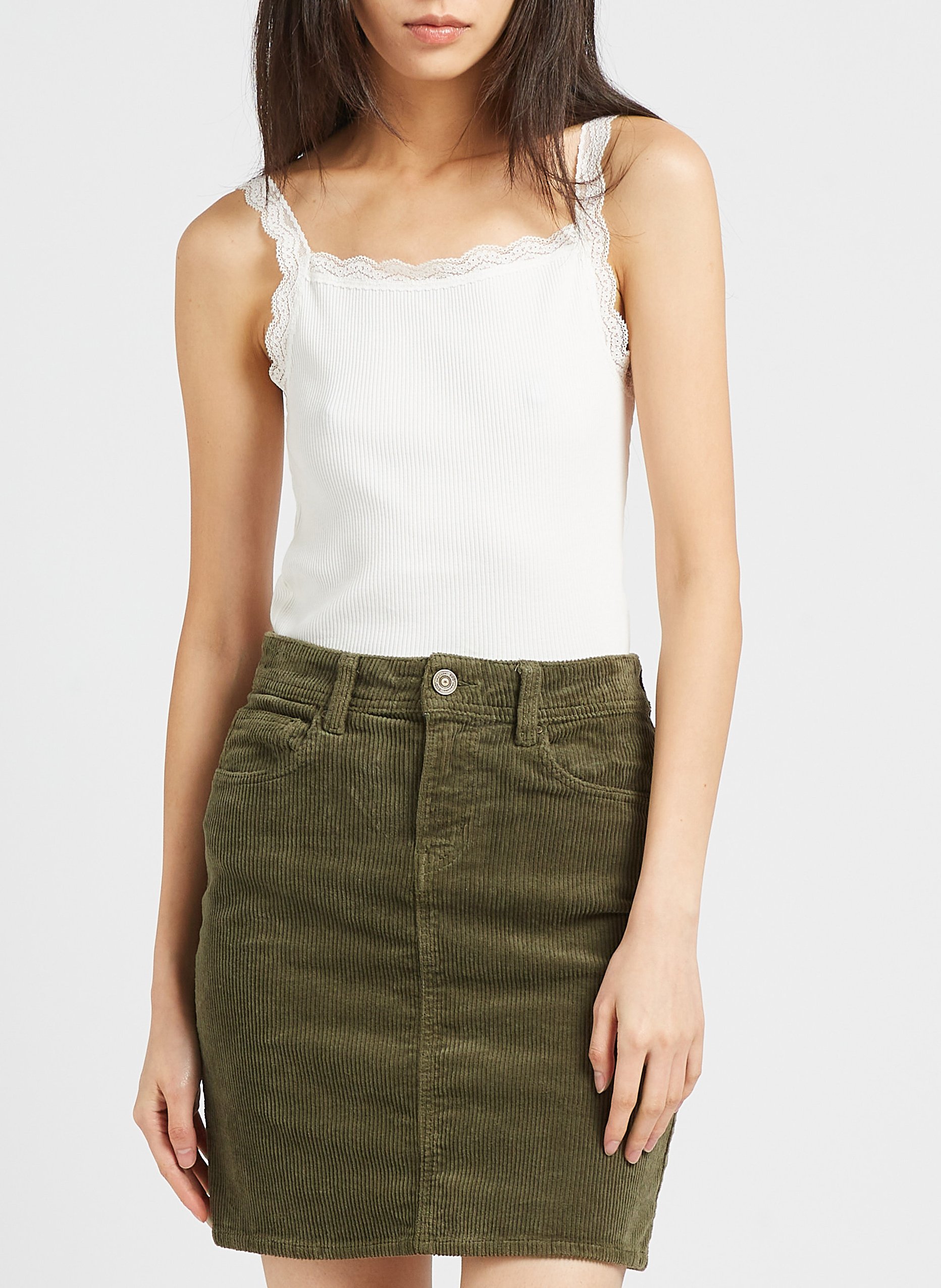 Square-neck cotton tank top MAISON 123