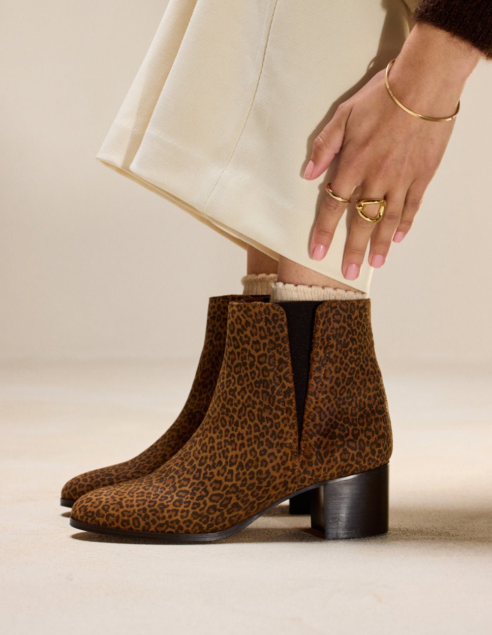 Ankle boots with heel ODAJE EX. M.MOUSTACHE Brown