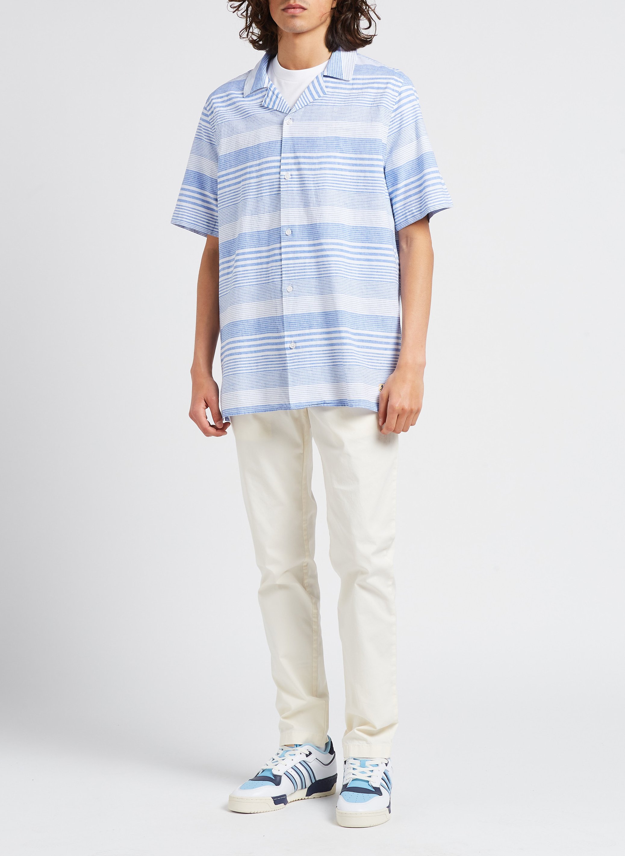 Rechte broek van stretchkatoen GANT Wit