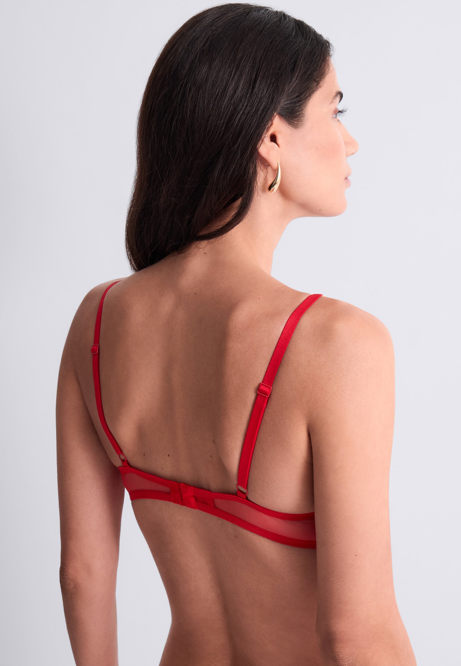 Architecture underwired triangle bra AUBADE Red