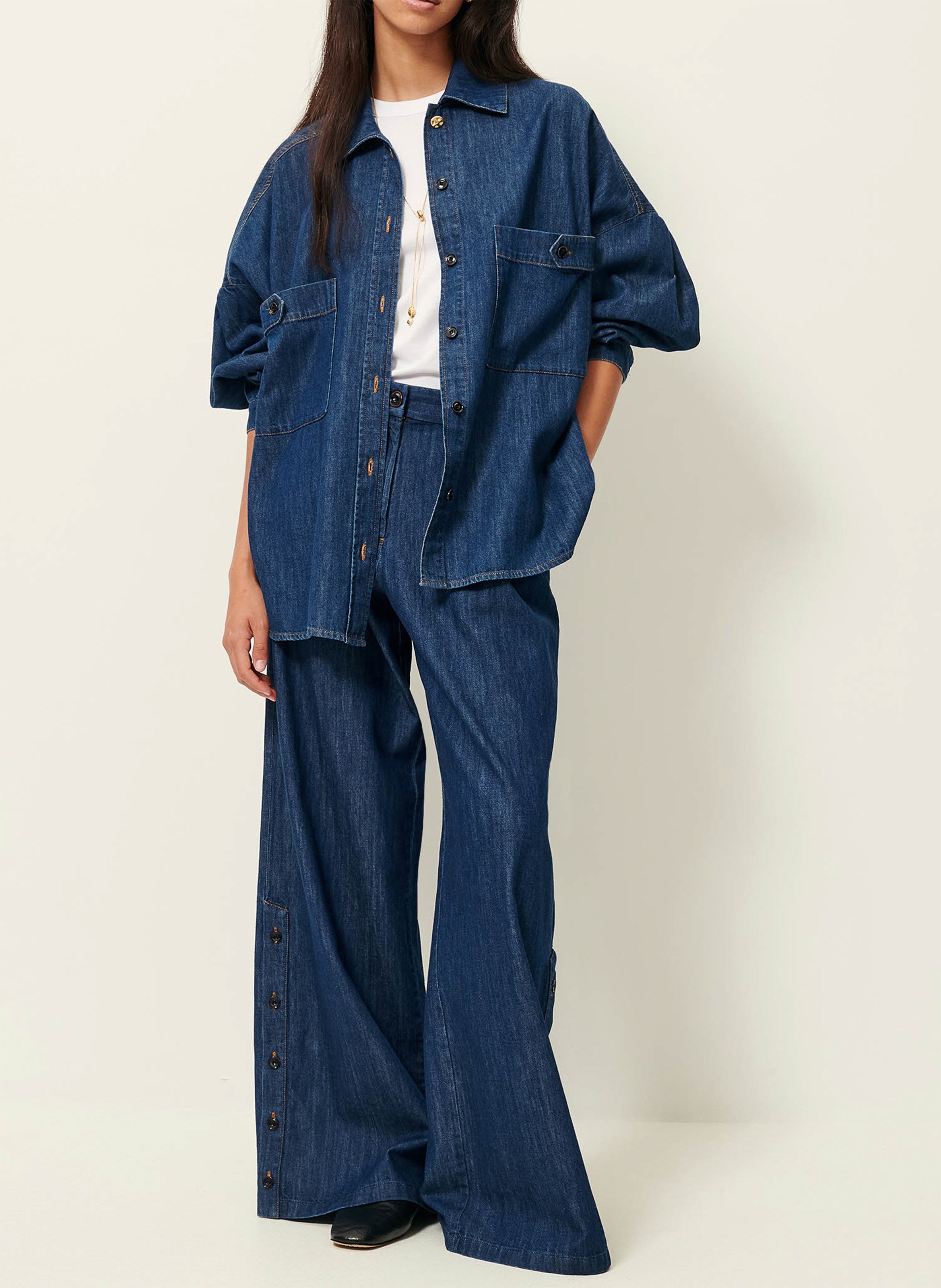 Wijde jeans SESSUN Blauw