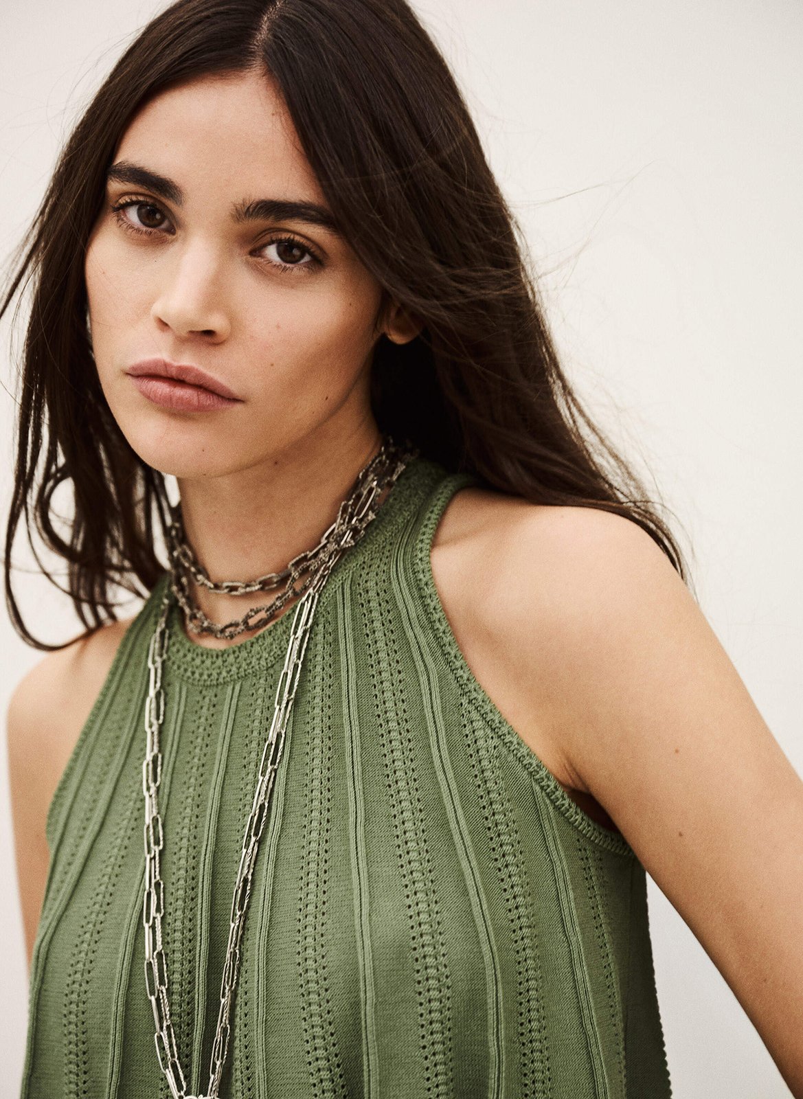 Oversized knit top BA&SH Khaki