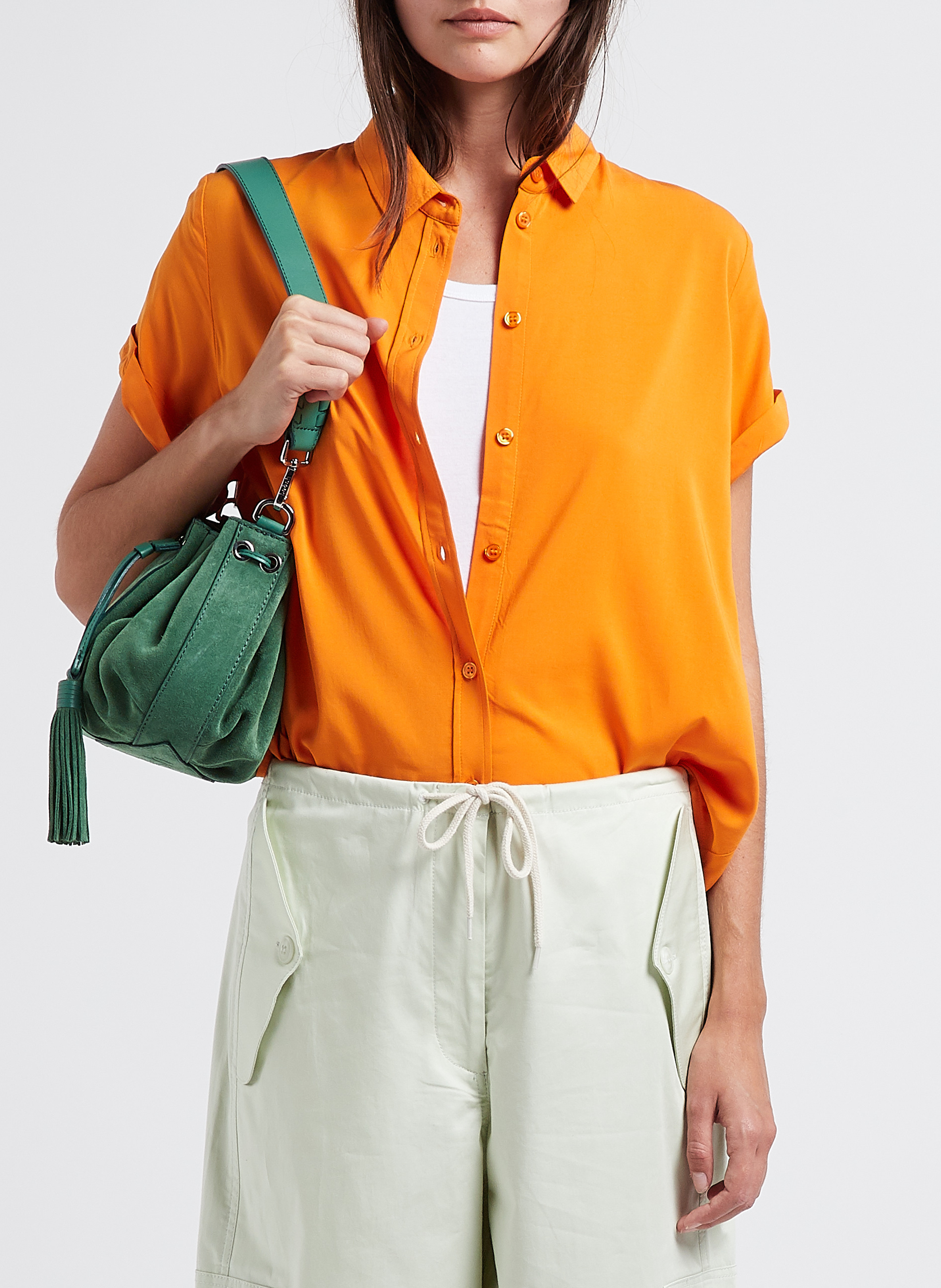 Chemise ample à col classique SAMSOE SAMSOE Orange