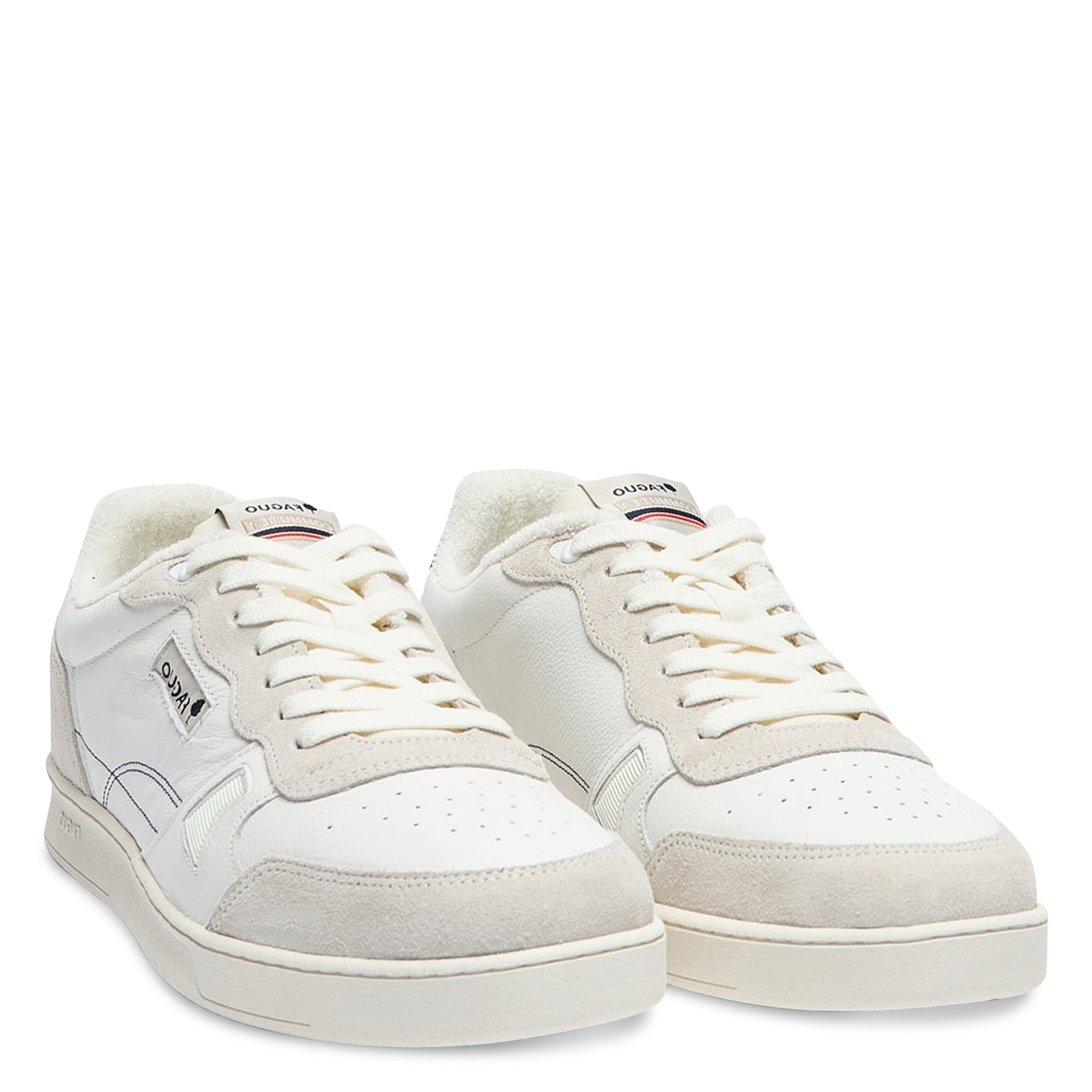 Baskets basses en cuir FAGUO Blanc