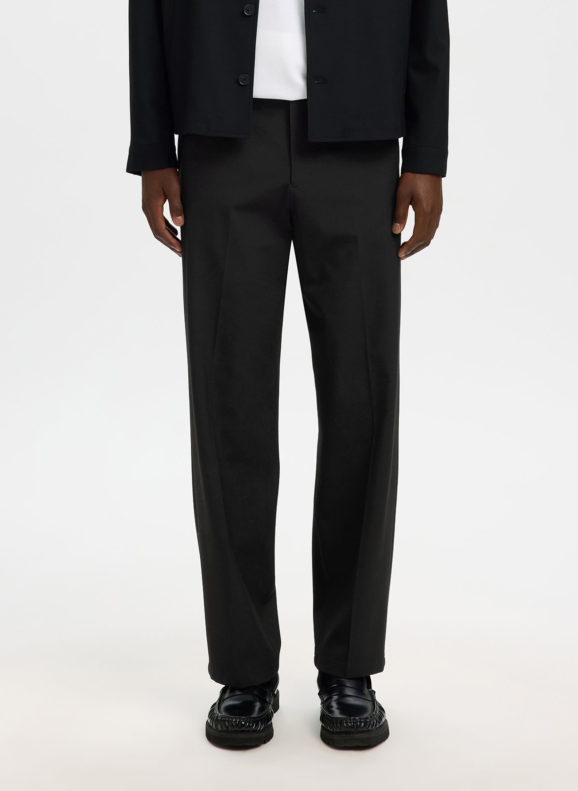 Bundfaltenhose SELECTED Schwarz