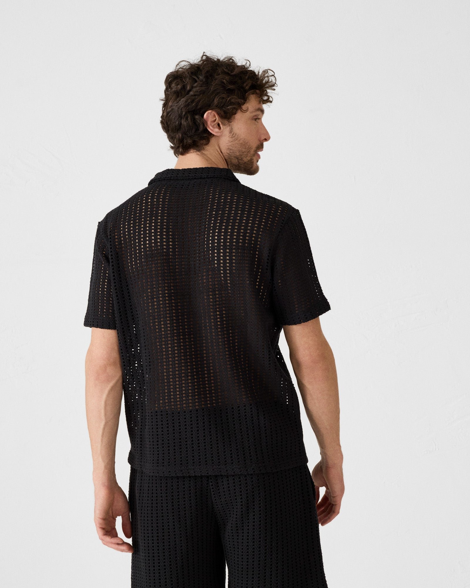 Bruno cotton knit polo JOTT Black