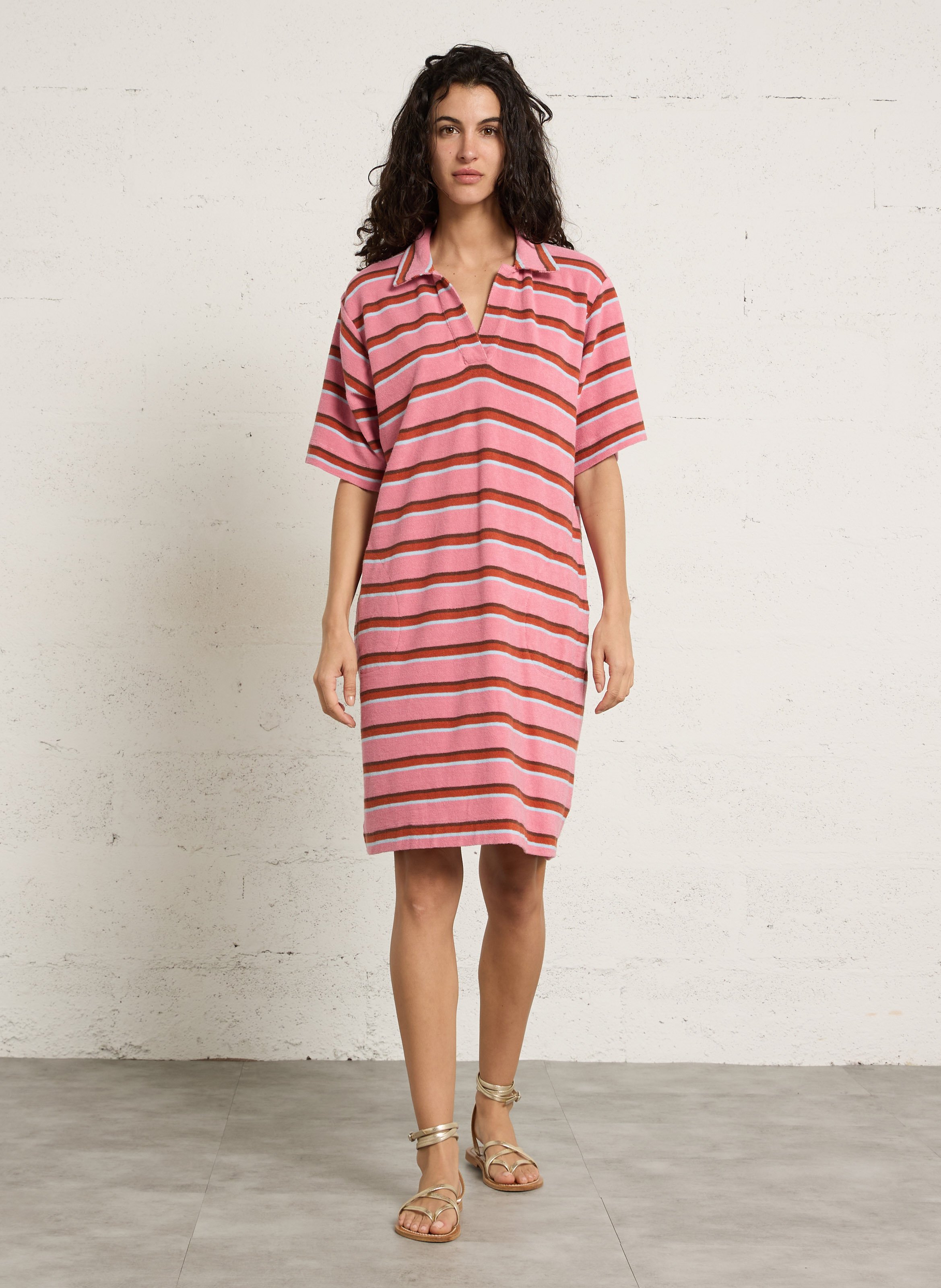 Mittellanges Bio-Baumwollkleid LEON & HARPER