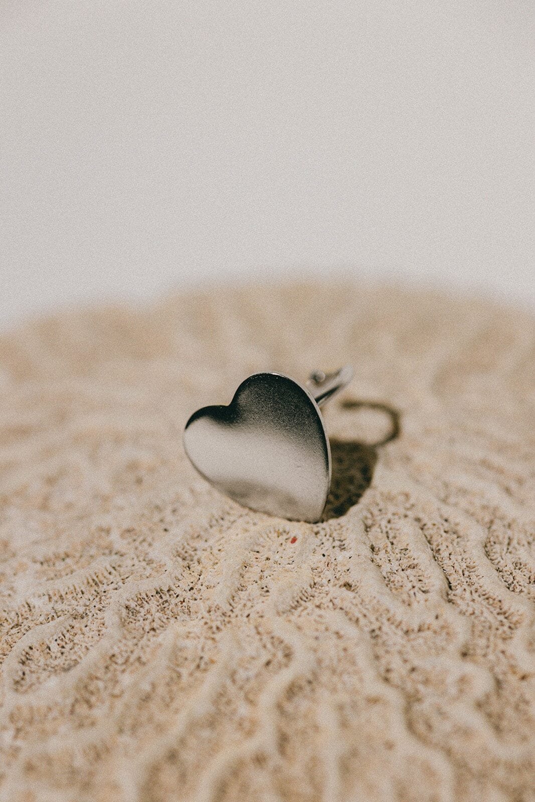 Silver-plated heart ring MONSIEUR SIMONE Silver