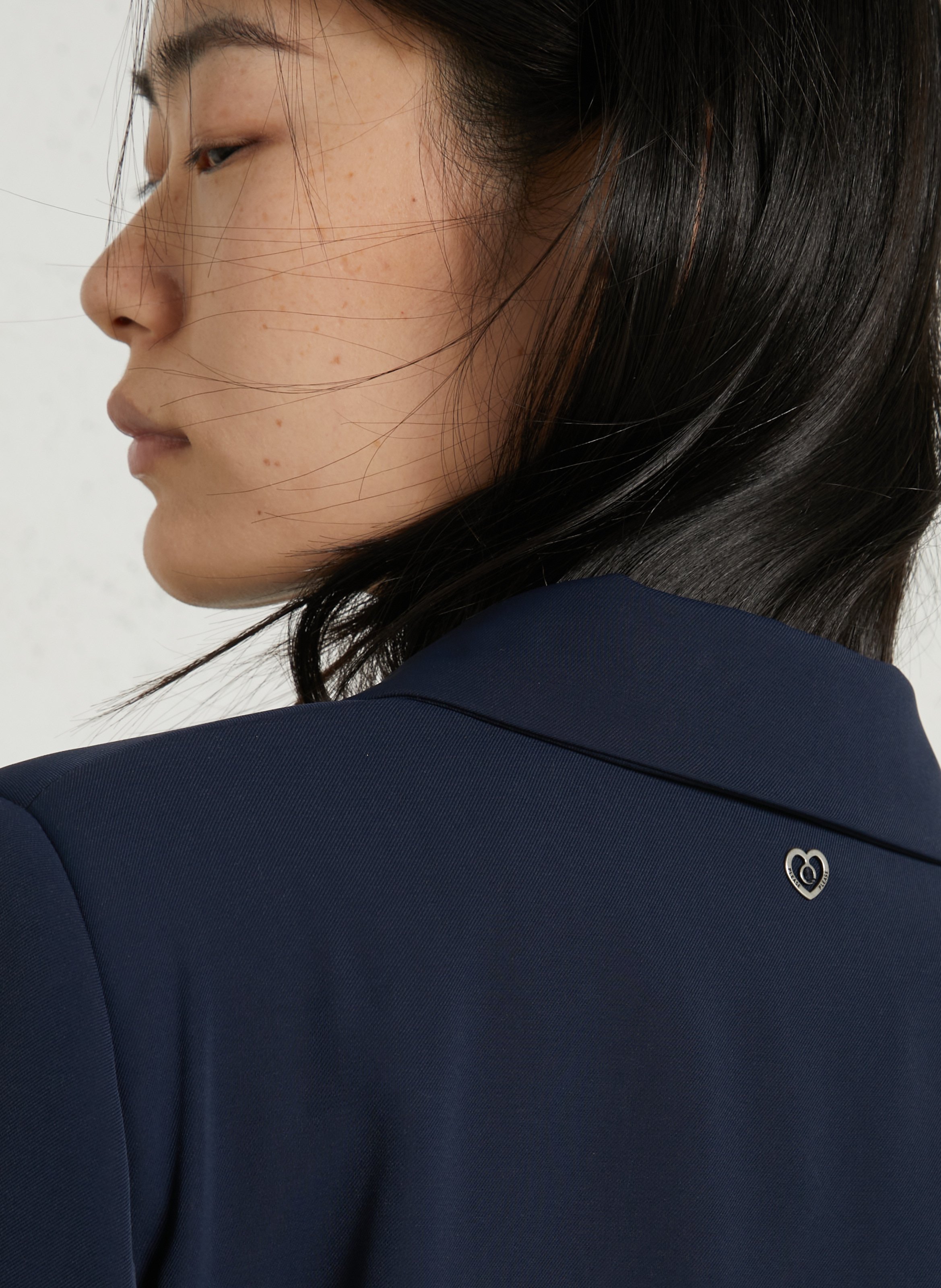 Getailleerd effen blazer PLEASE Blauw