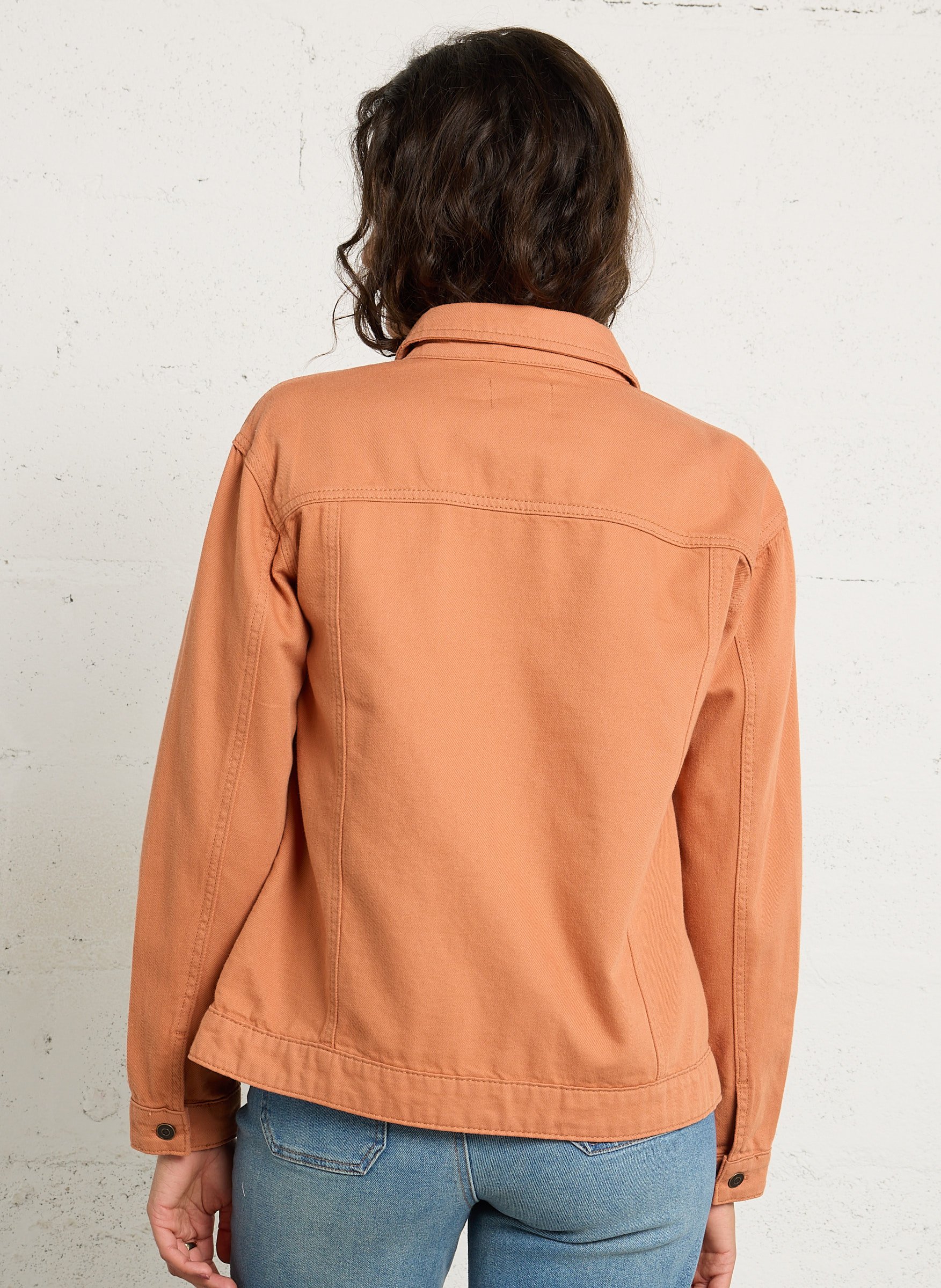 Buttoned straight short jacket MAISON 123 Red