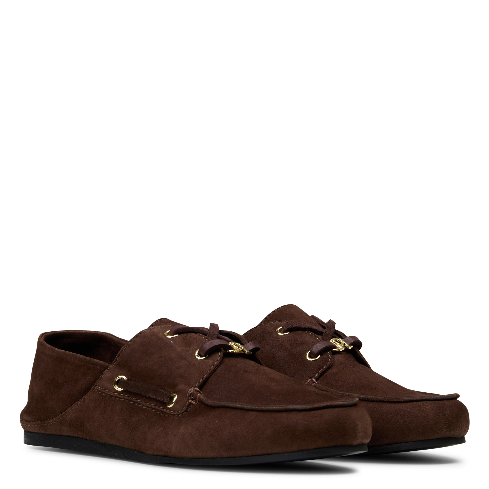 Effen suède bootschoenen PETITE MENDIGOTE Bruin