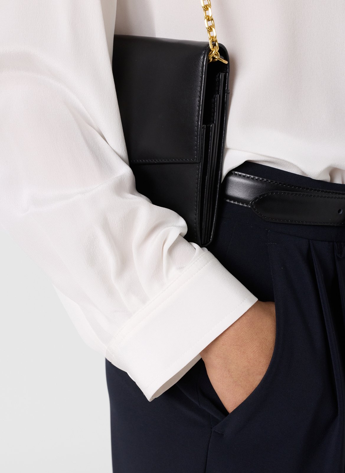 Solid silk button-down shirt GERARD DAREL Beige