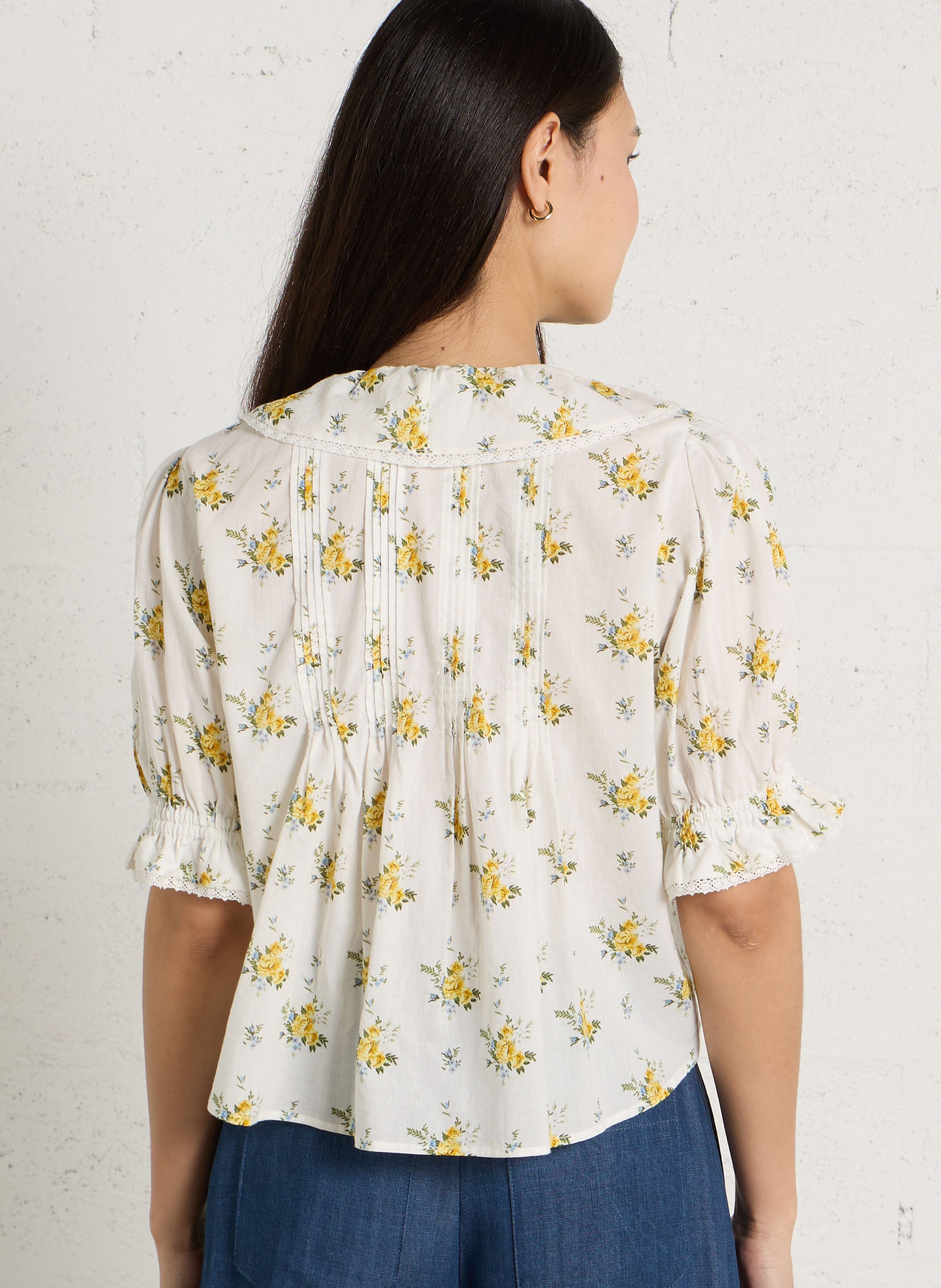 Blouse ample en coton THE NEW SOCIETY Jaune