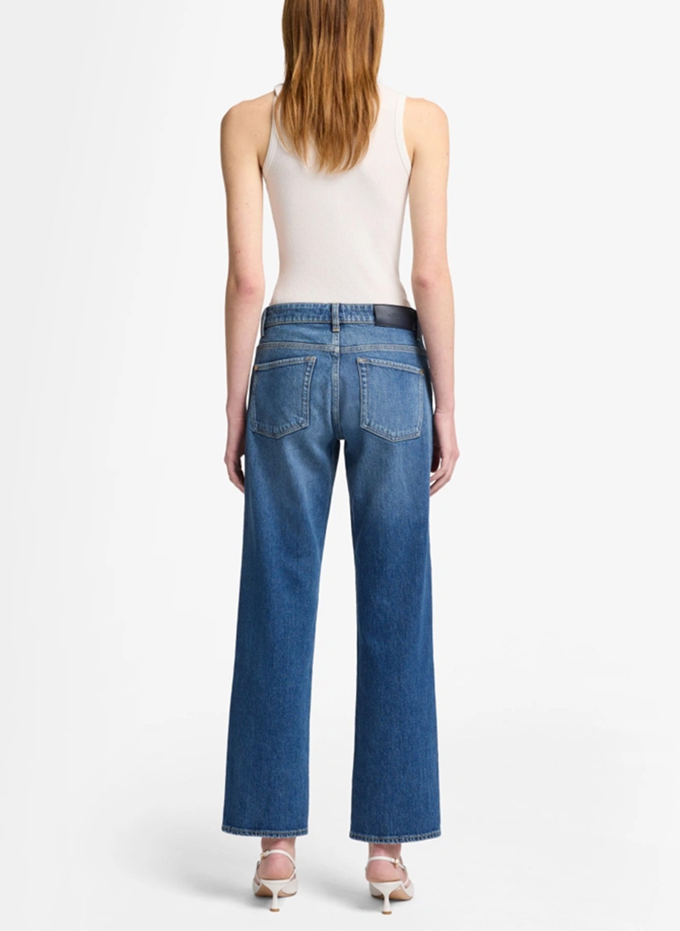 Gewaschene Straight-Leg Hose 7 FOR ALL MANKIND Blau