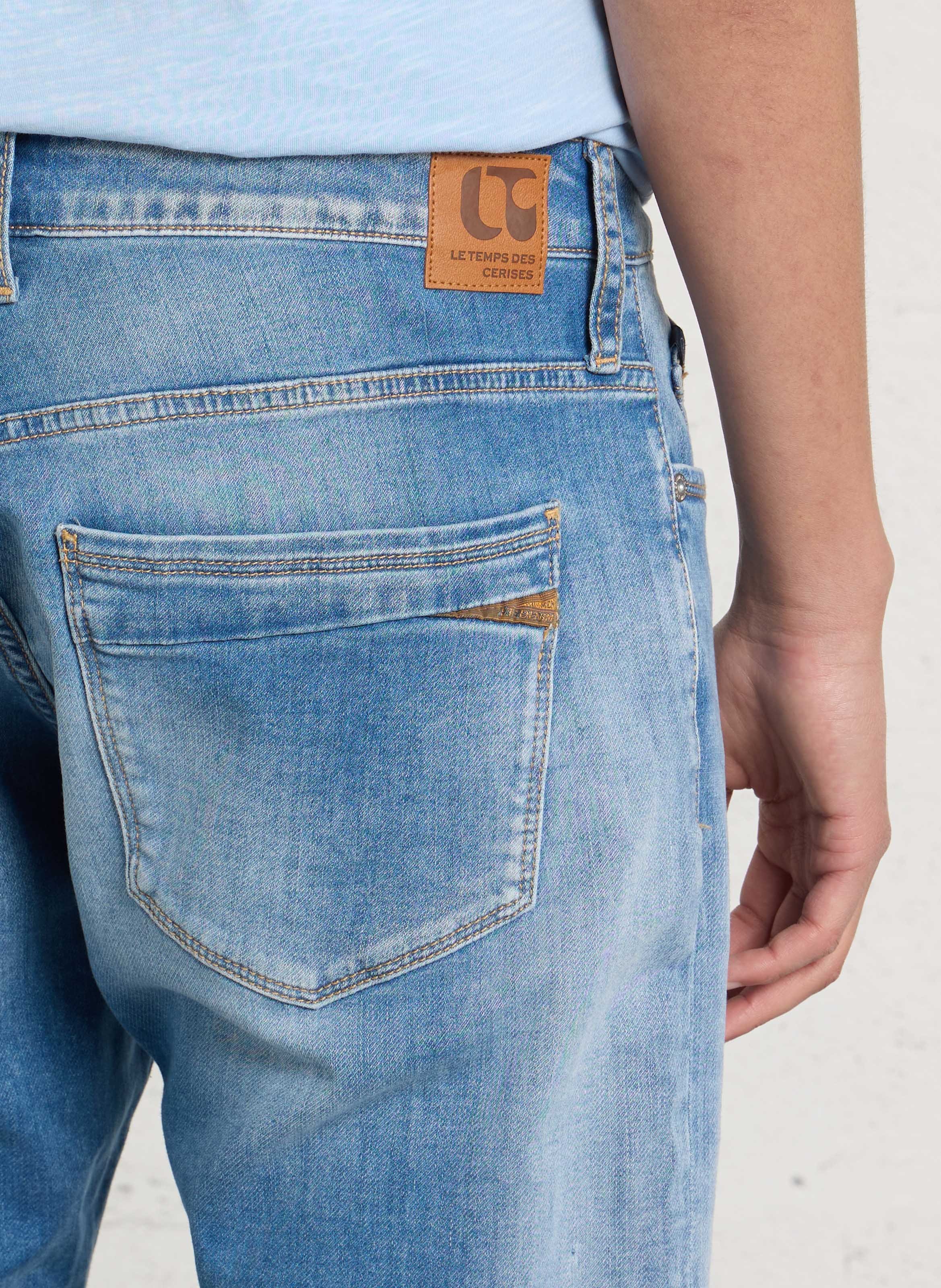 Gerade geschnittene Jeans LE TEMPS DES CERISES Blau