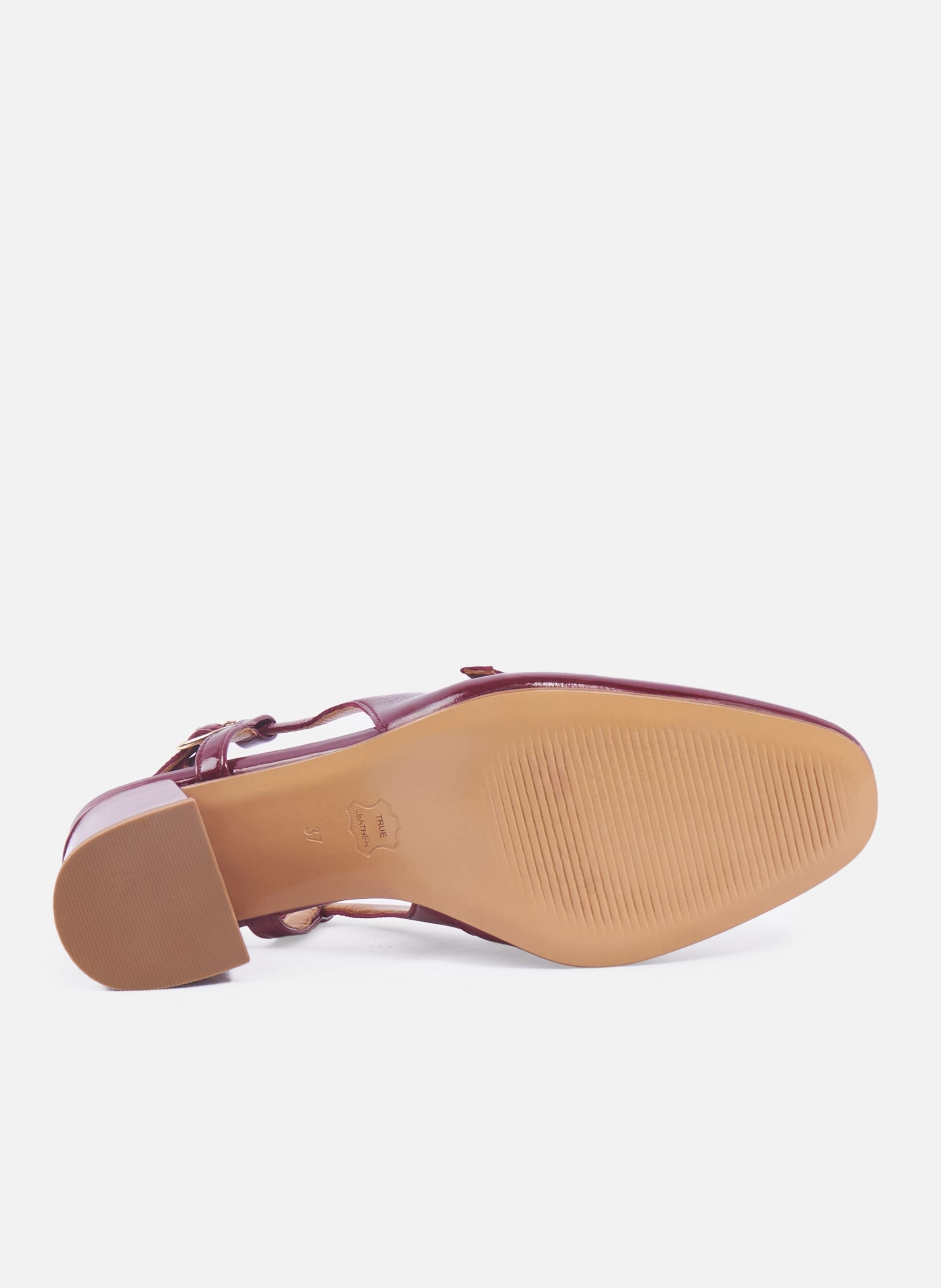 Patent leather slingbacks JULES & JENN Red